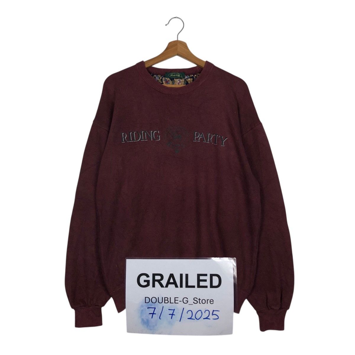 Japanese Brand 📌Vintage Sweatshirt Riding Party Big Logo Issey Miyake Size US L / EU 52-54 / 3 - 1 Thumbnail
