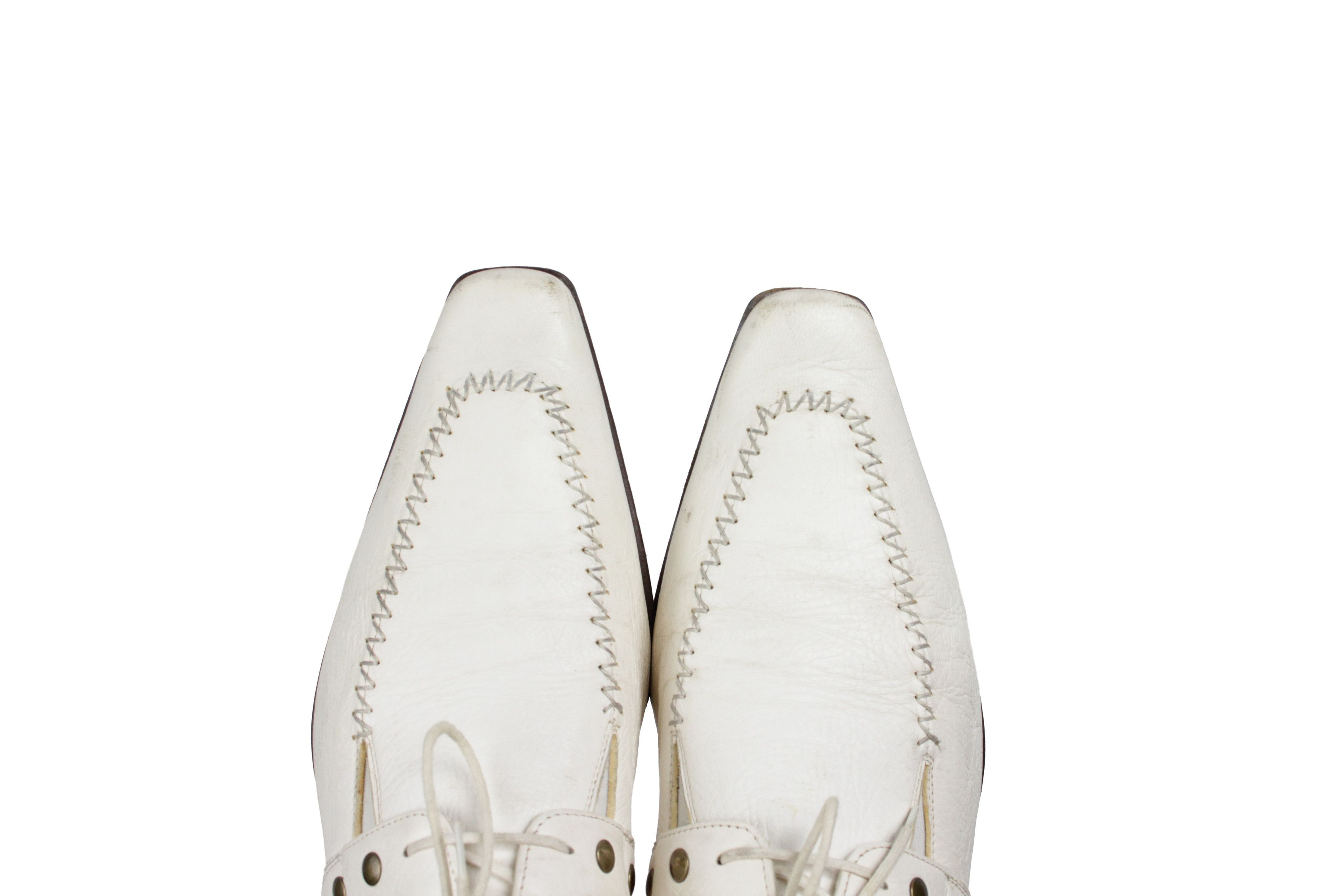 Paciotti 00S Y2K Avant Garde Studded Leather Derby Vintage Size US 11.5 / EU 44-45 - 7 Thumbnail