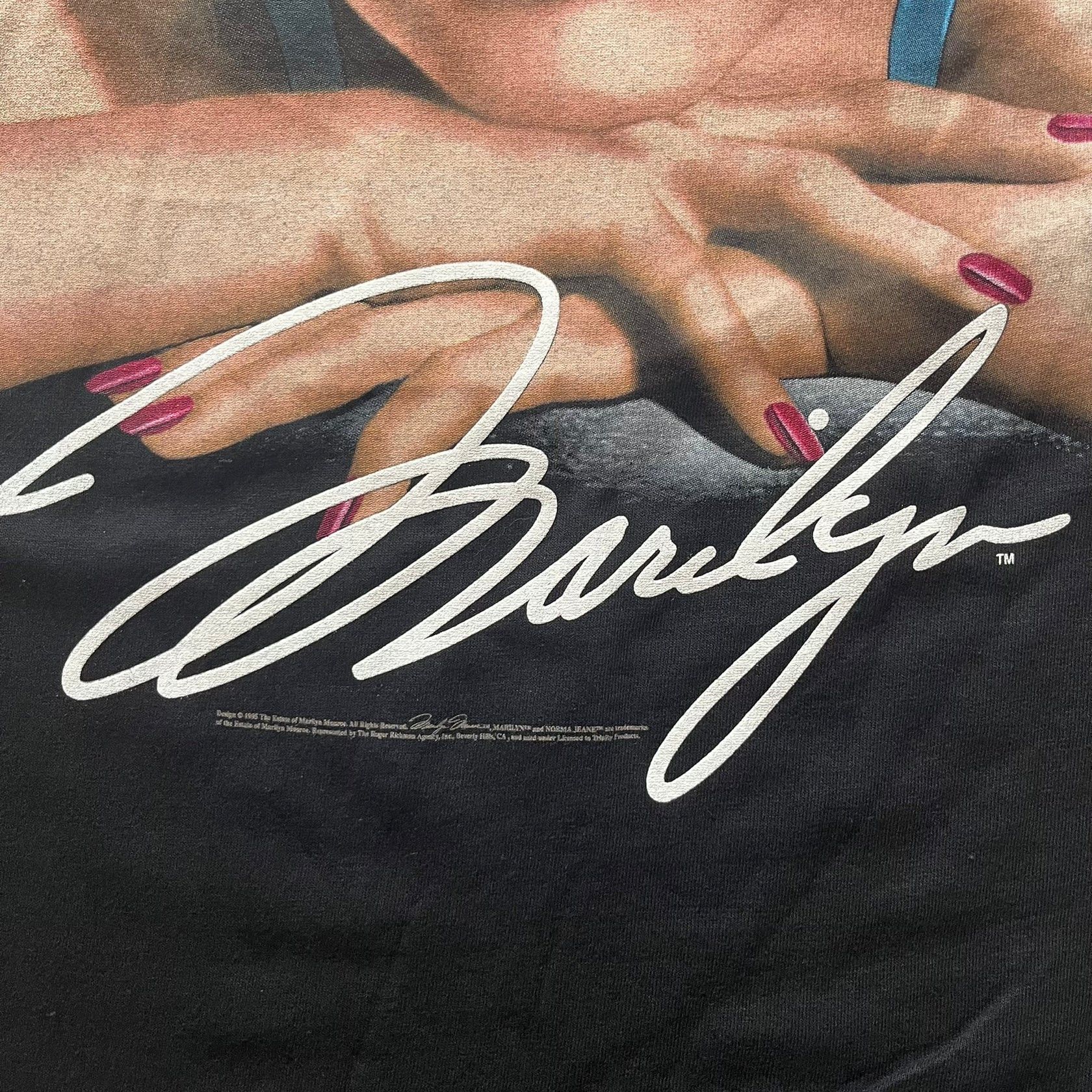 Vintage Signature Marilyn Monroe 1995 Tee Size US XL / EU 56 / 4 - 3 Thumbnail