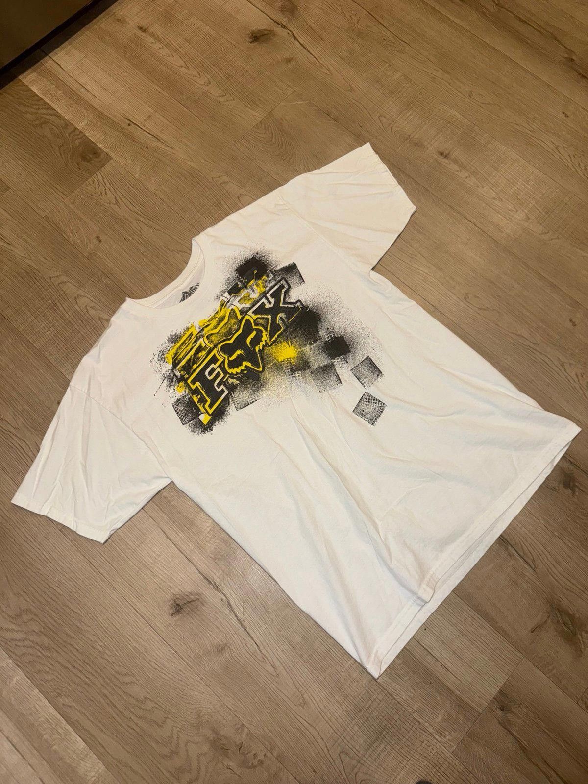 Fox Racing Vintage Y2K Fox Racing Grail Tire Print Shirt White Sz L Size US L / EU 52-54 / 3 - 1 Thumbnail