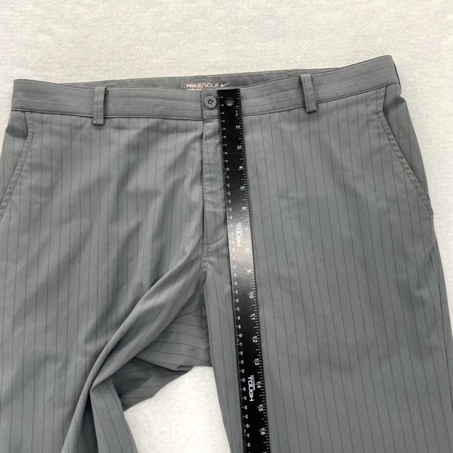 Nike Nike Golf Tour Performance Pants Mens 36x30 Gray Striped Stretch Dri-Fit Pants Size US 36 / EU 52 - 7 Thumbnail