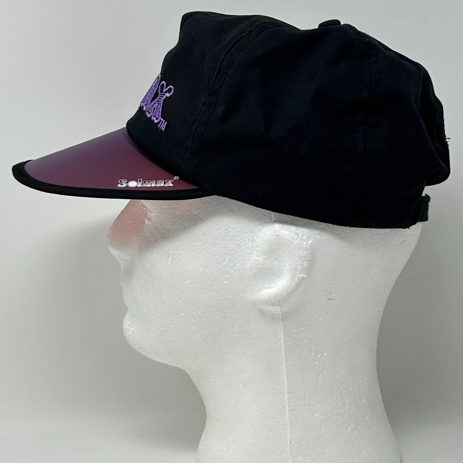 Vintage Vintage 80s Solmax Hat Baseball Cap Sunbathing UV Black Size ONE SIZE - 8 Thumbnail