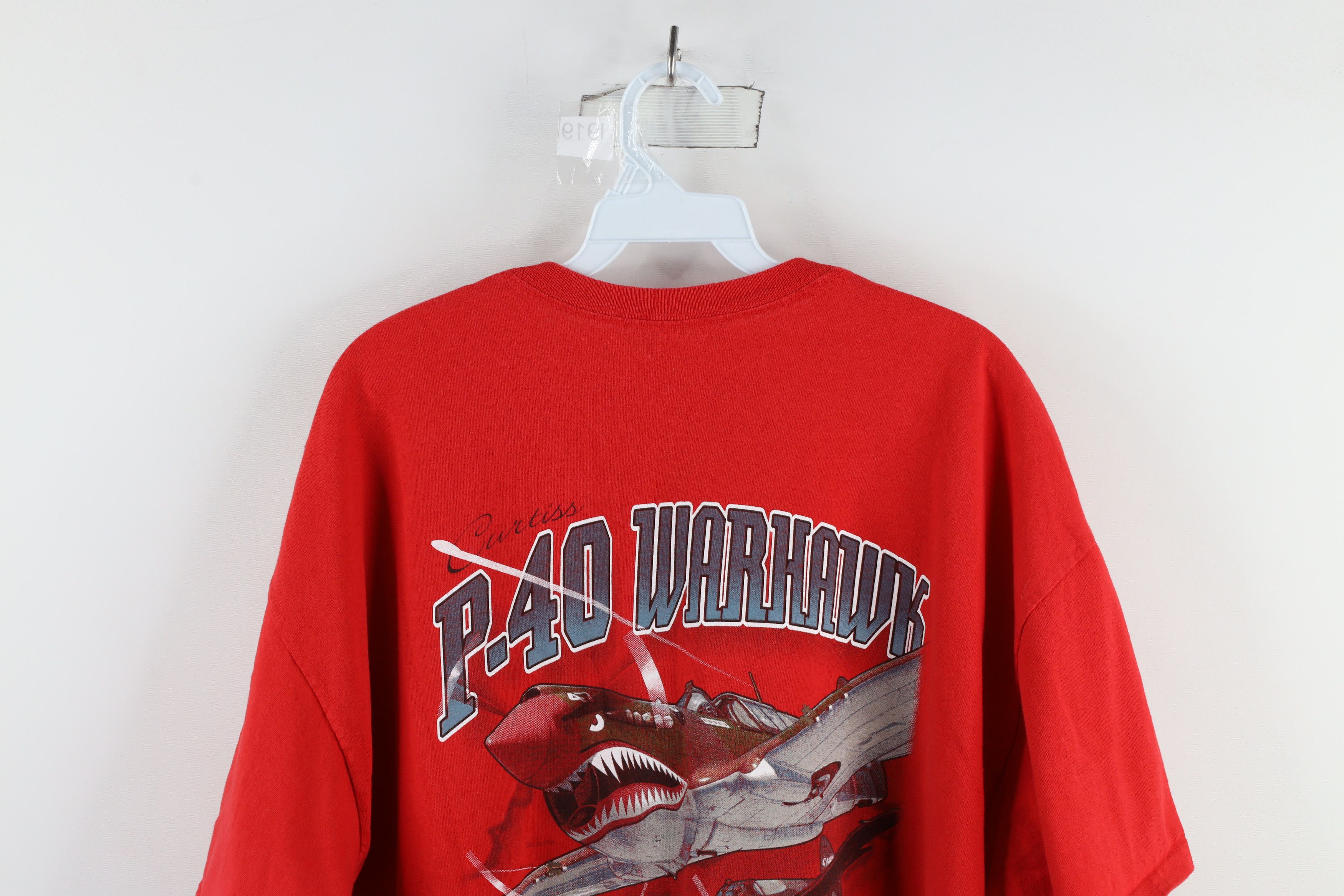 Vintage Vintage 90s Streetwear P-40 Warhawk Alpha Strike T-Shirt Size US XXL / EU 58 / 5 - 11 Thumbnail