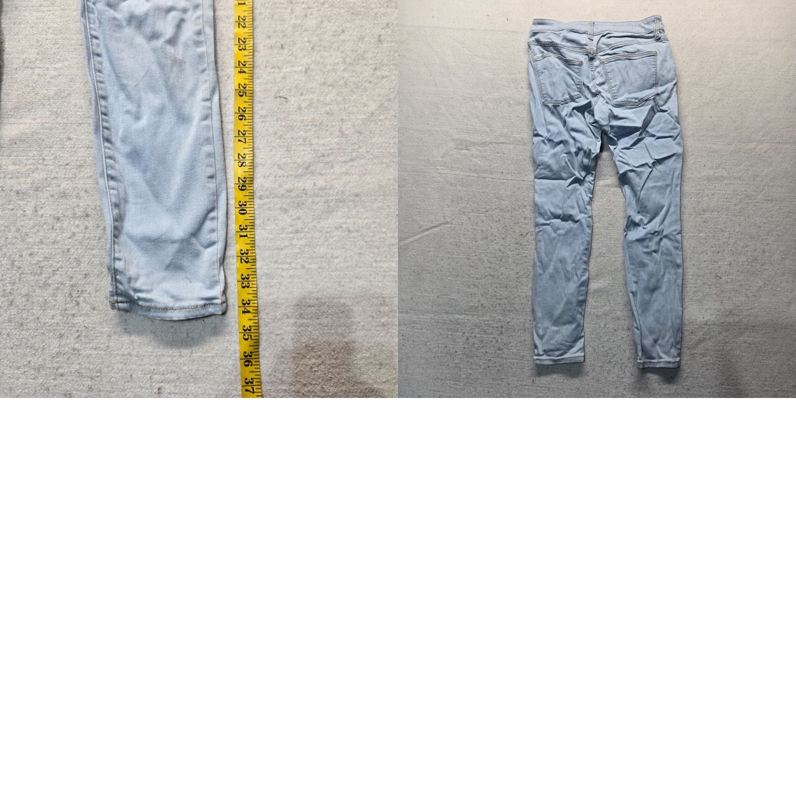 Vintage VINTAGE Universal Thread Women's Skinny Jeans Mid Rise Light Blue Denim Pants Size 2/26 26in Inseam Size 26" / US 2 / IT 38 - 8 Thumbnail