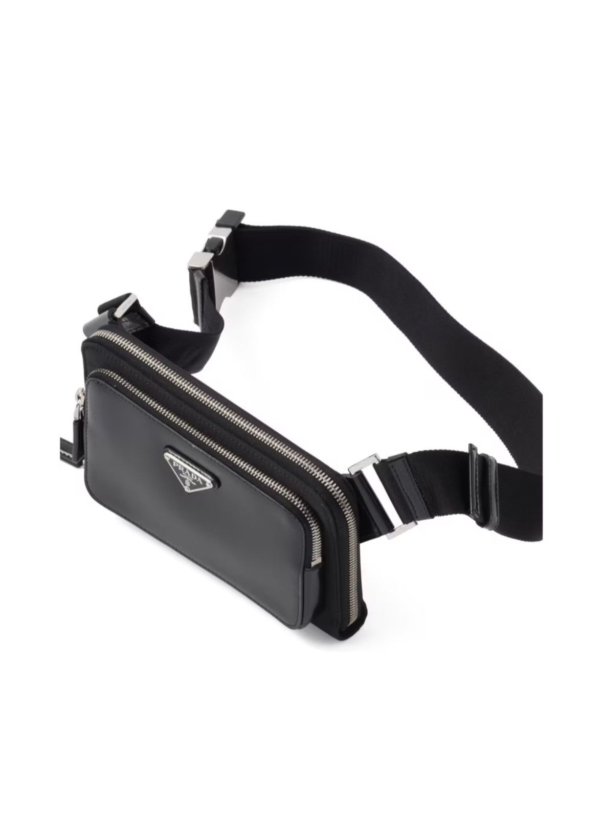 Prada Nylon and Brushed Leather PRADA Bag Size ONE SIZE - 2 Thumbnail