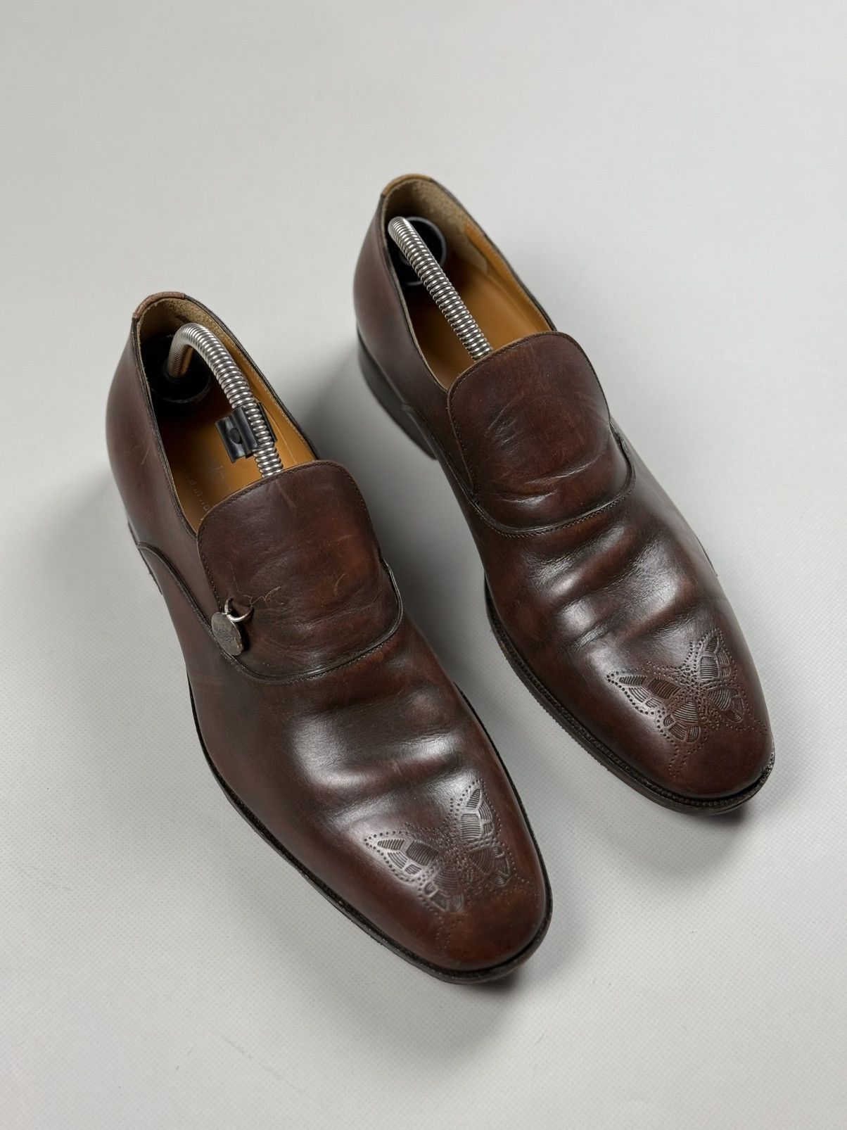 Sergio Rossi Sergio Rossi Men’s Leather Formal Brogue Shoes Size US 8.5 / EU 41-42 - 3 Thumbnail