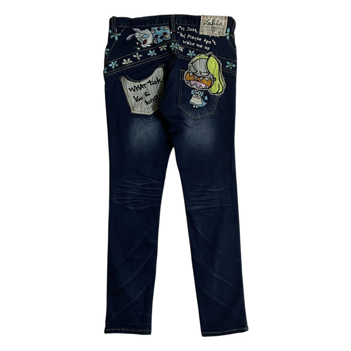 Japanese Brand YOSHITOMO NARA ALICE IN WONDERLAND DENIM Size US 30 / EU 46 - 8 Thumbnail