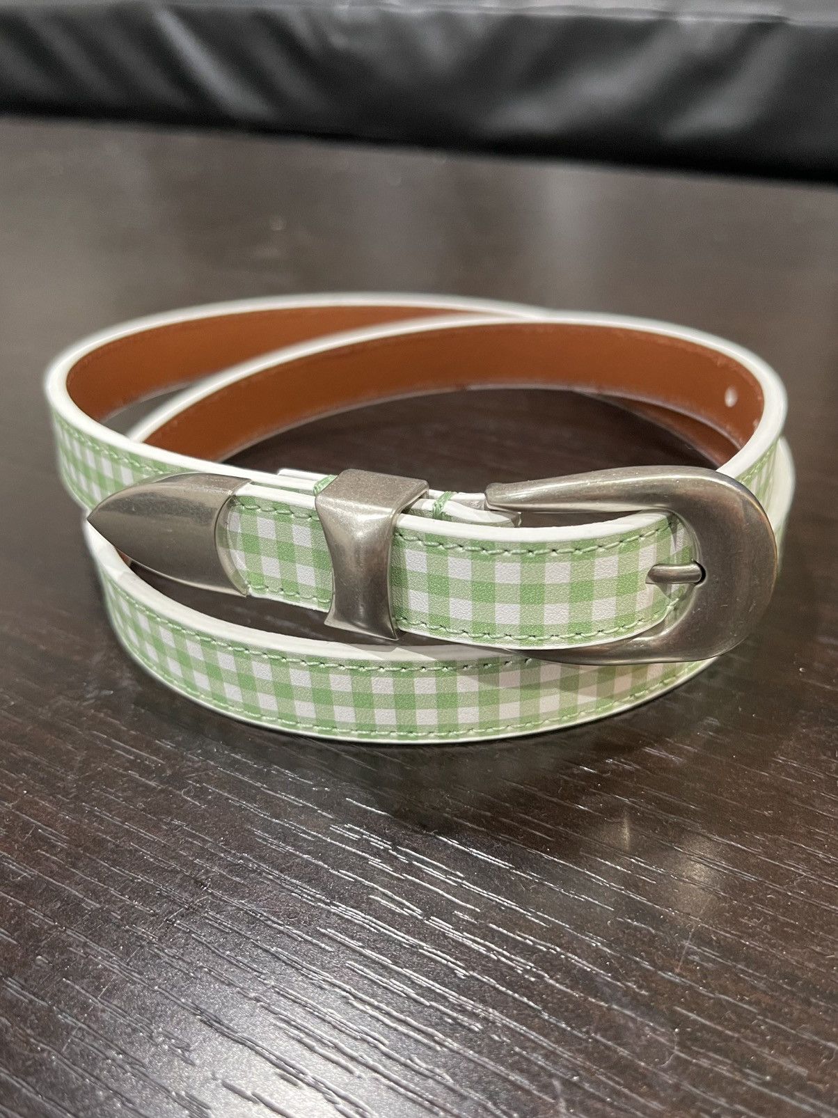 Other Plaid Skinny Belt Size 32 - 1 Thumbnail
