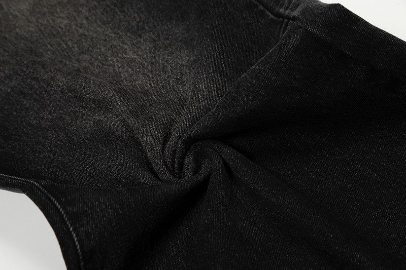 Vintage American retro washed whiskered black jeans Size US 32 / EU 48 - 6 Thumbnail