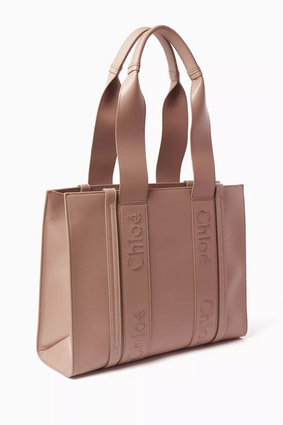 Chloe oc11z0525 Size: OS / Medium Woody Tote Bag in Dark Nude Size ONE SIZE - 3 Thumbnail