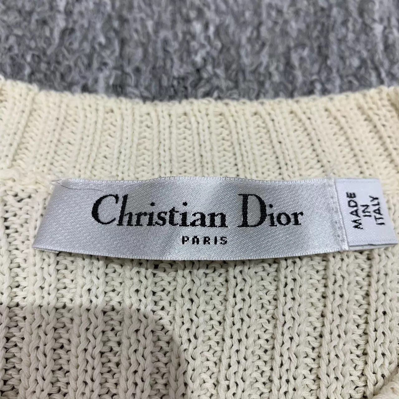 Dior Dior White & Blue Striped Pentagram Knit Short Sleeve 95 New Size S / US 4 / IT 40 - 4 Thumbnail