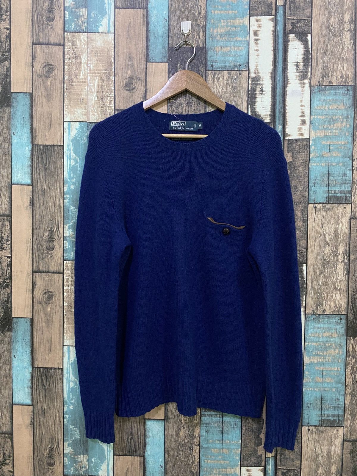 Polo Ralph Lauren Vintage Polo Ralph Lauren Double Padded Wool Knitwear Size US M / EU 48-50 / 2 - 1 Thumbnail