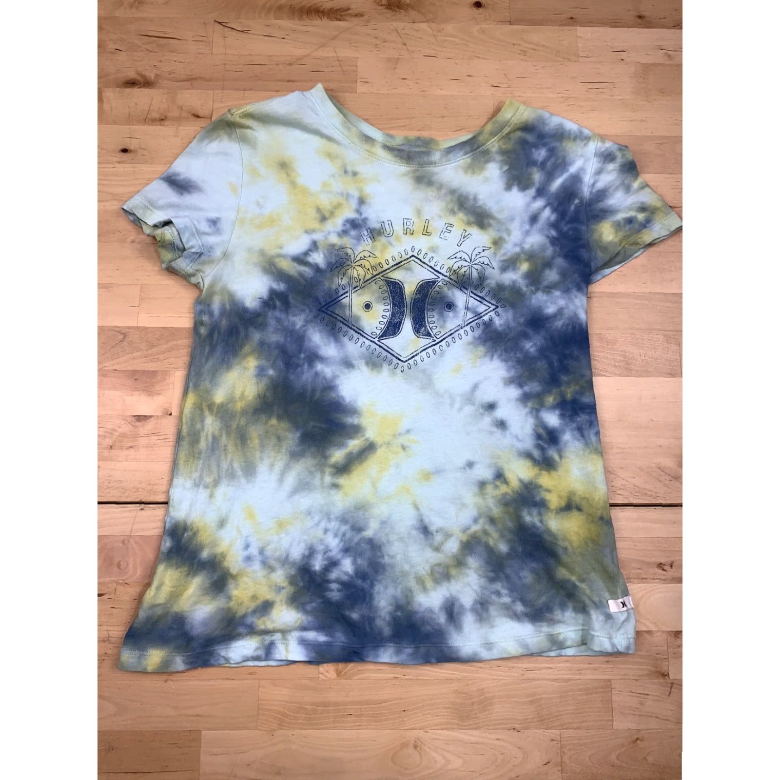 Hurley Hurley Tie Dye Womens T-shirt Short Sleeve Graphic Tee XS Size XS / US 0-2 / IT 36-38 - 2 Thumbnail