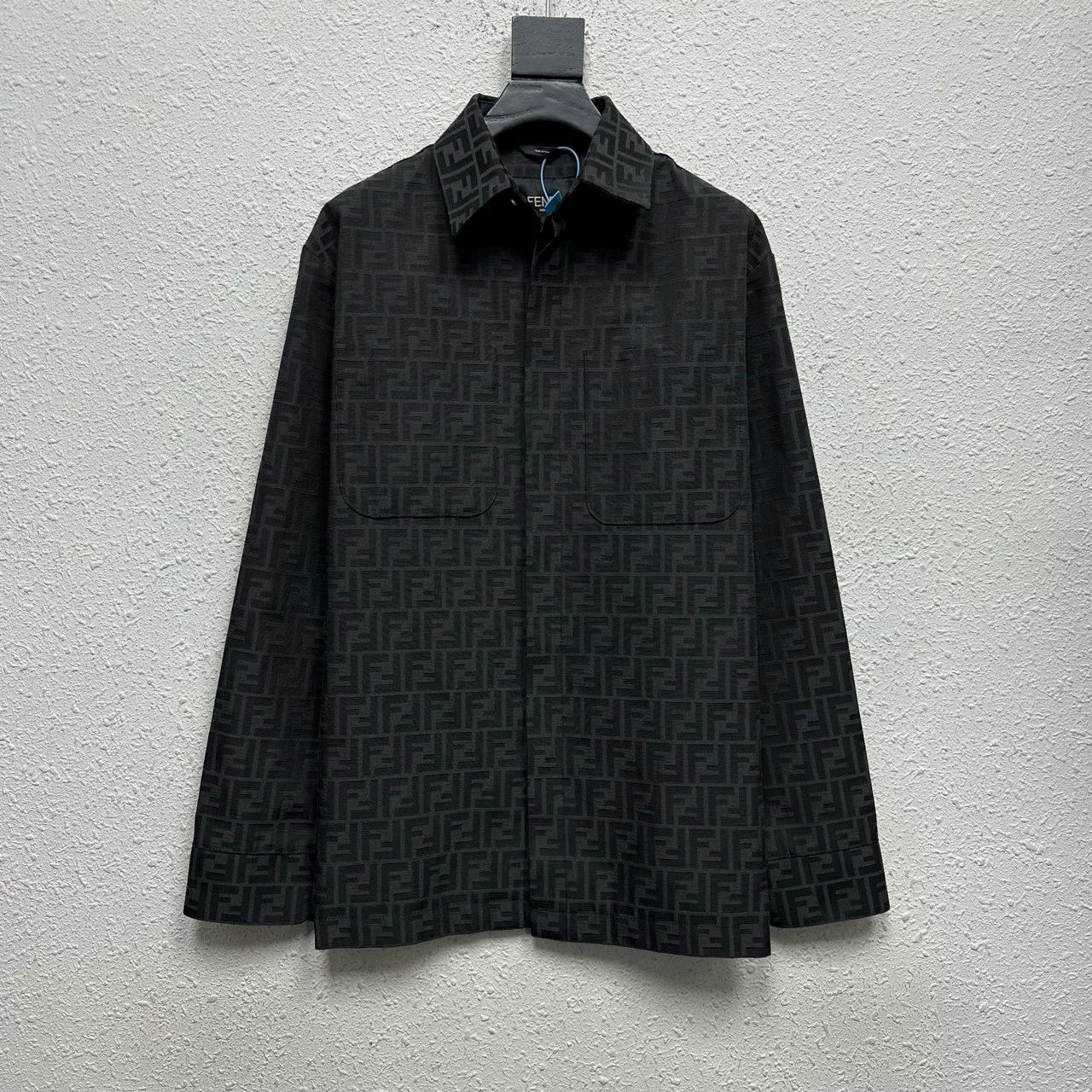 Fendi Fendi All-Over Logo Jacquard Jacket Shirt Size US M / EU 48-50 / 2 - 1 Thumbnail