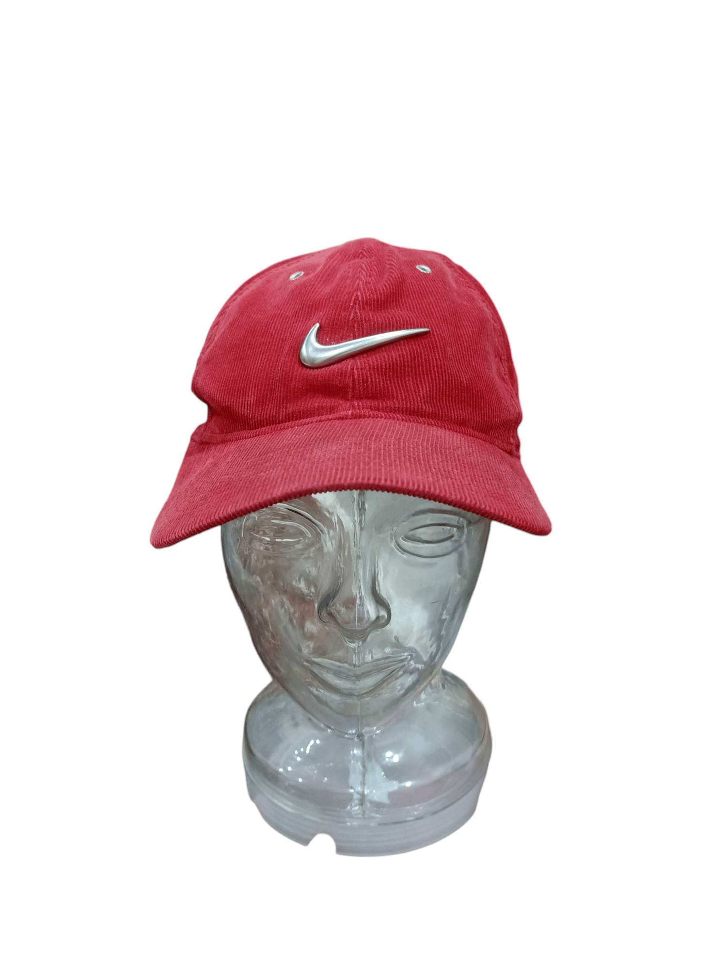 Nike × Vintage Vintage Nike Corduroy Metal Swoosh Cap Hat Size ONE SIZE - 3 Thumbnail