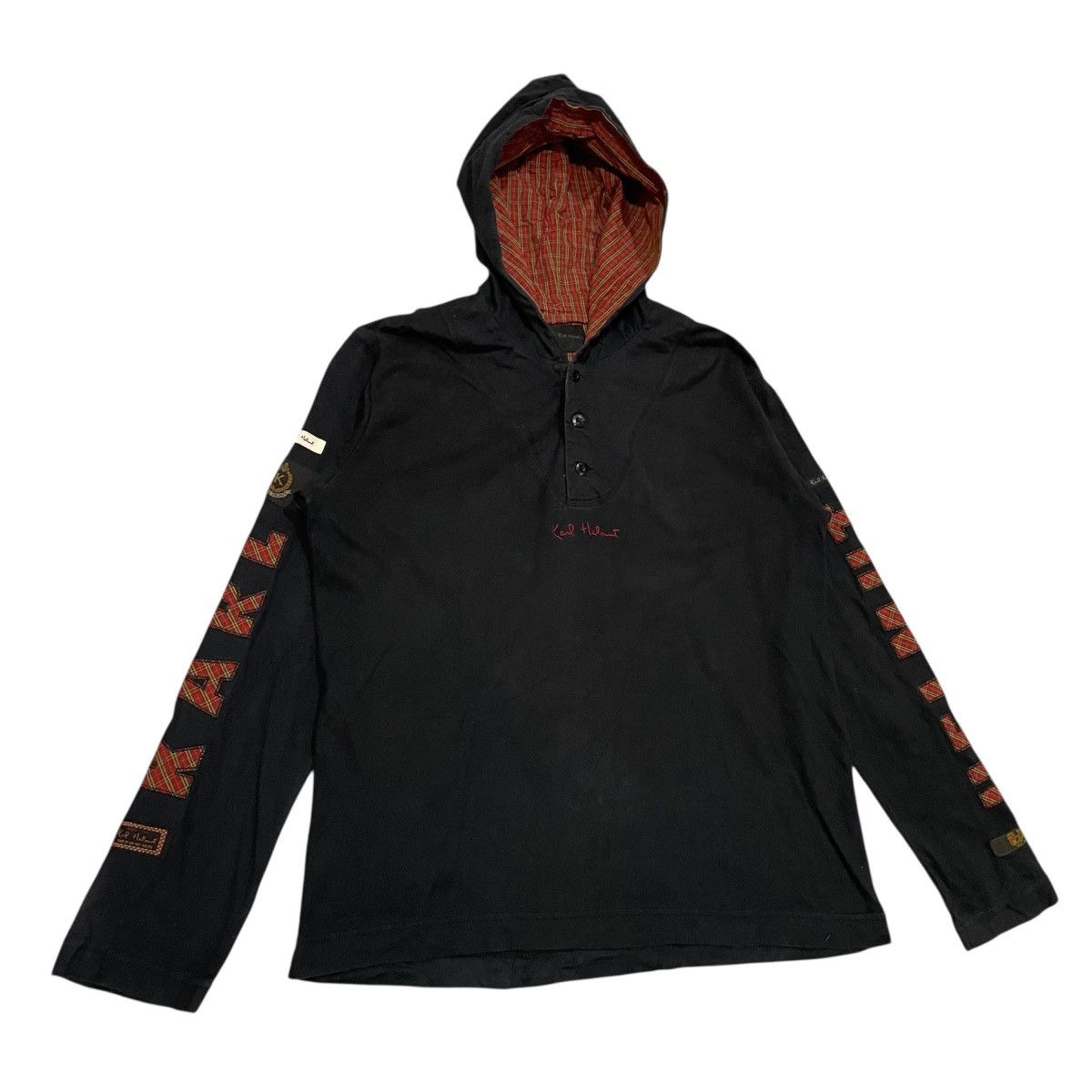 Karl Helmut Vintage Karl Helmut Pink House Embroidered Hoodie Shirt Size US M / EU 48-50 / 2 - 3 Thumbnail