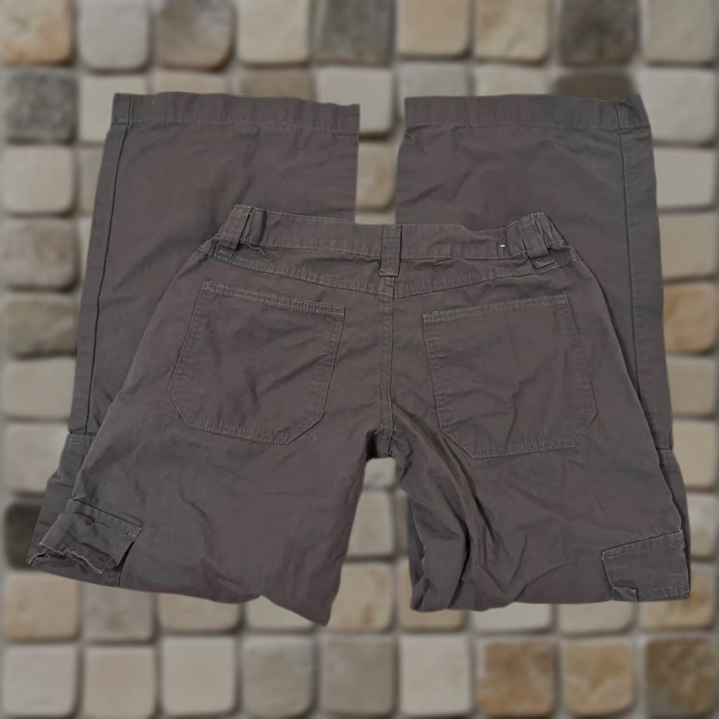 J Galt Women’s Ripstop Cargo Wide Leg Pants Charcoal Gray S Cotton Twill Gray Wide Leg 90s Outdoor Casual Womens