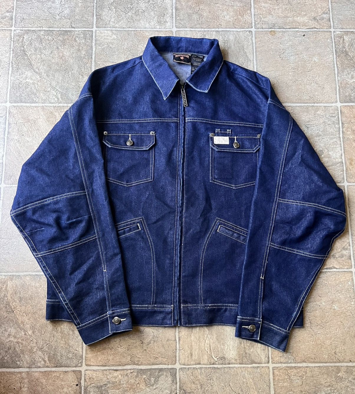 Rocawear Vintage 00s Rocawear Denim Jacket Size US XXL / EU 58 / 5 - 1 Thumbnail