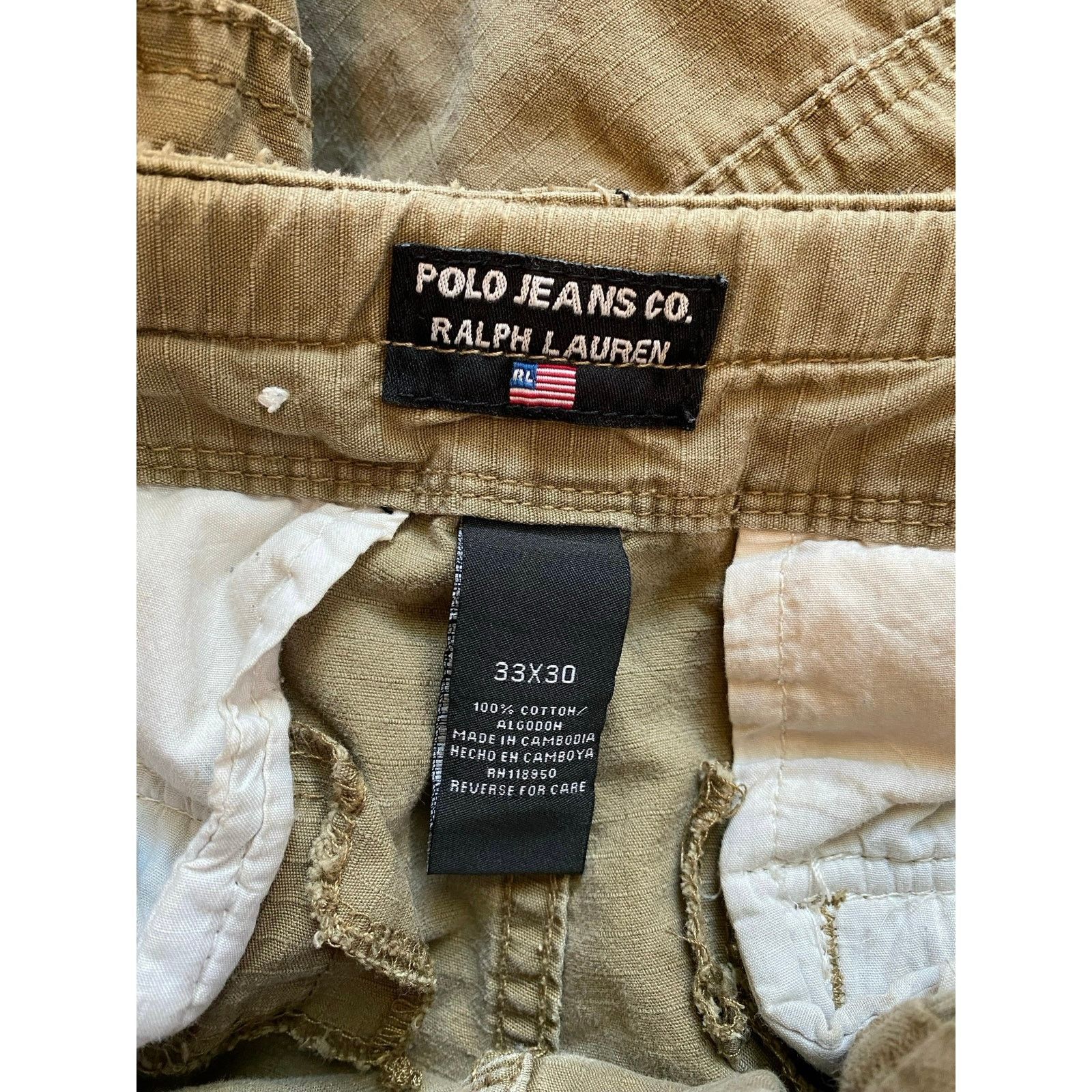 Polo Ralph Lauren × Vintage Polo Jeans Co Ralph Lauren Military Paratrooper Cargo Pants Size US 33 - 6 Thumbnail