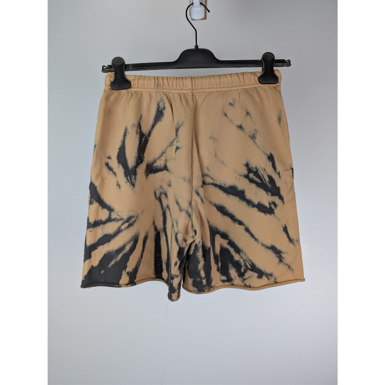 Celine o1rshd1 Tie-Dye Cotton Fleece Shorts in Grey/Beige/Black Size US 30 / EU 46 - 10 Thumbnail