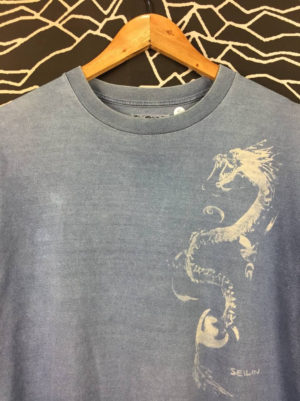 Japanese Brand Vtg Okura Japan Dragon Tee Seilin & Co Indigo Wash Size XL Size US XL / EU 56 / 4 - 3 Thumbnail