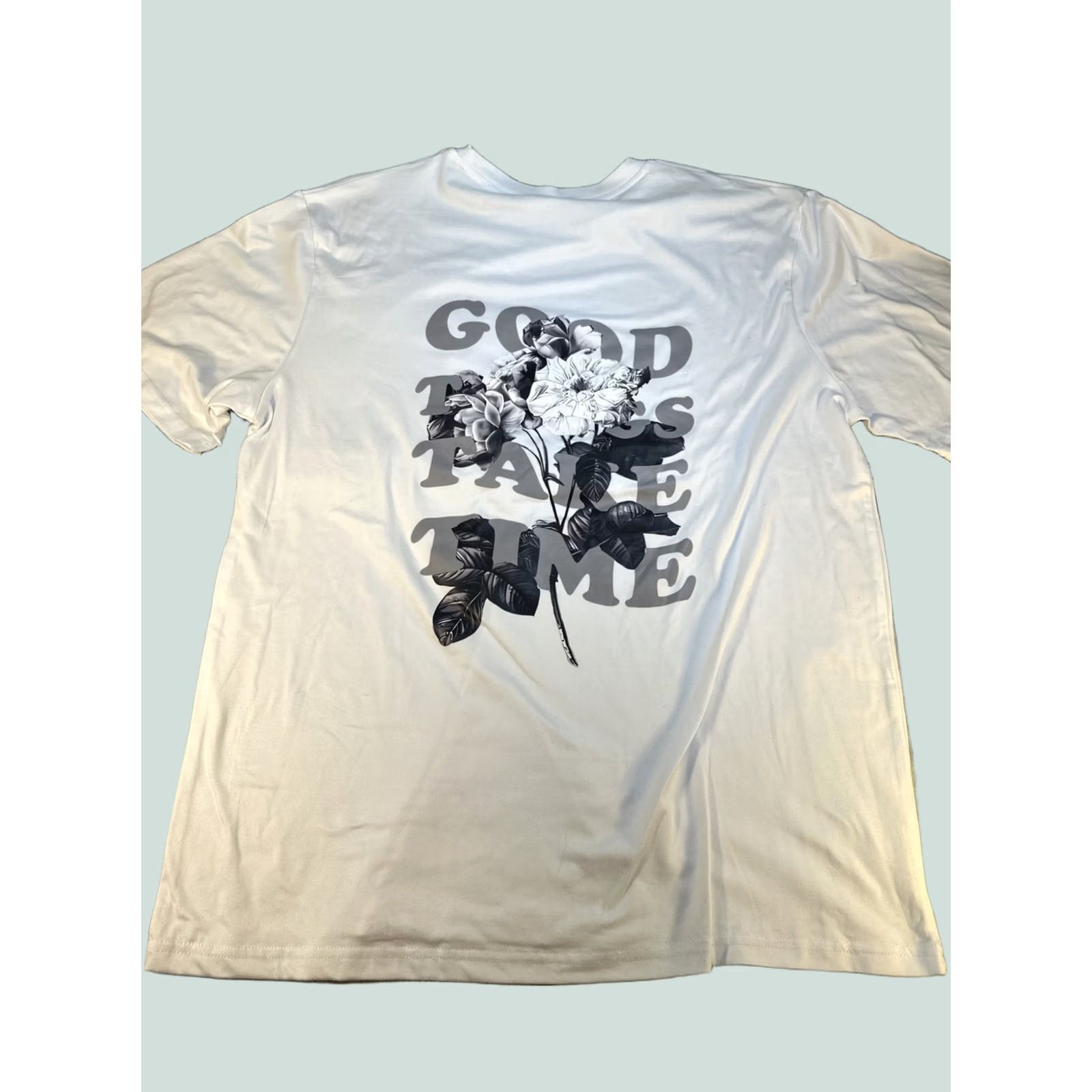 Shein VINTAGE SheIn Sz L Men Graphic Tee shirt Gray & White Size US L / EU 52-54 / 3 - 1 Thumbnail