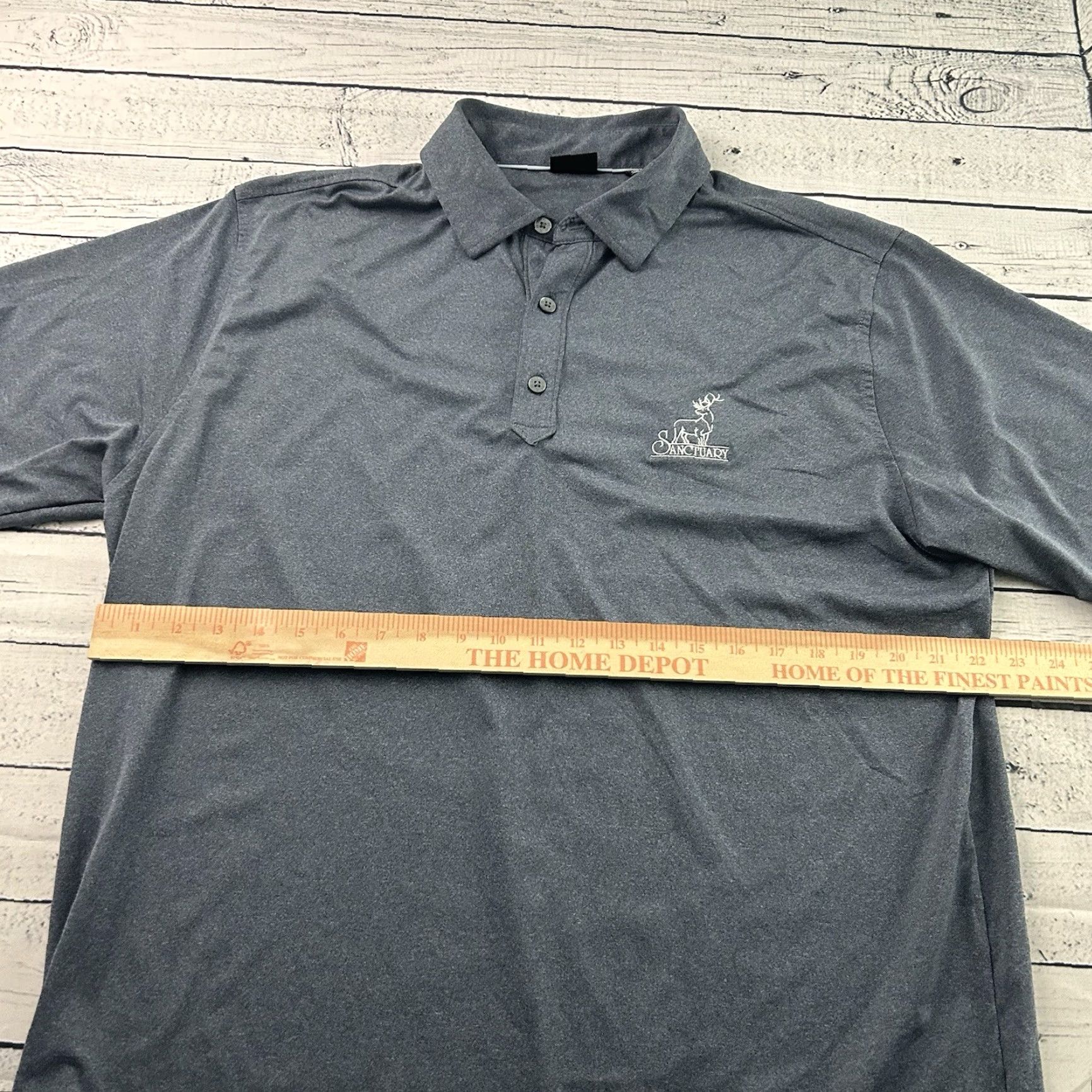 Footjoy FootJoy The Sanctuary Short Sleeve Golf Polo Shirt Men's Large Blue Shirt Size US L / EU 52-54 / 3 - 5 Thumbnail