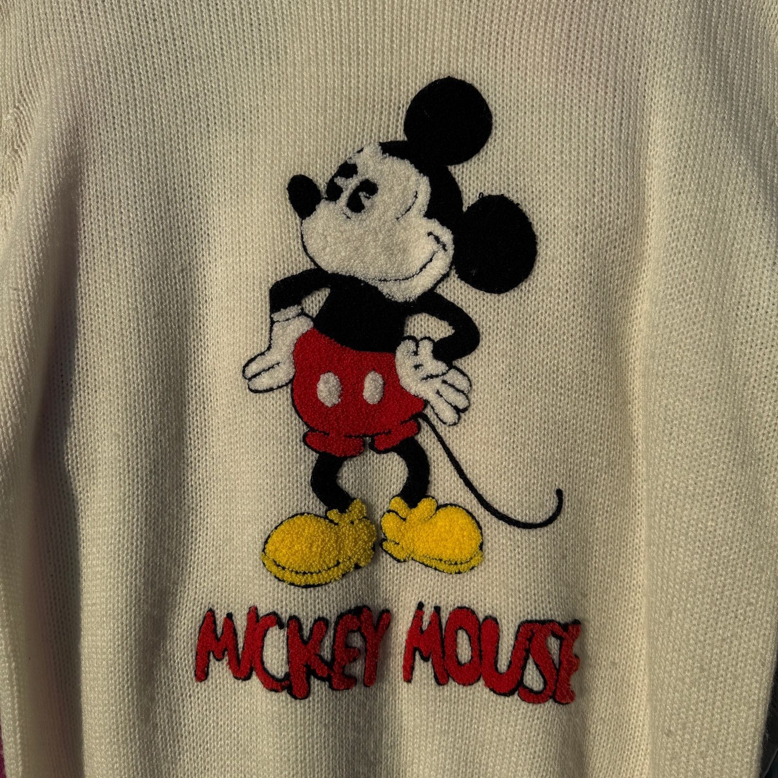 Disney 70s Disney Character Fashions Mickey Mouse Knit Sweater Size US L / EU 52-54 / 3 - 2 Thumbnail