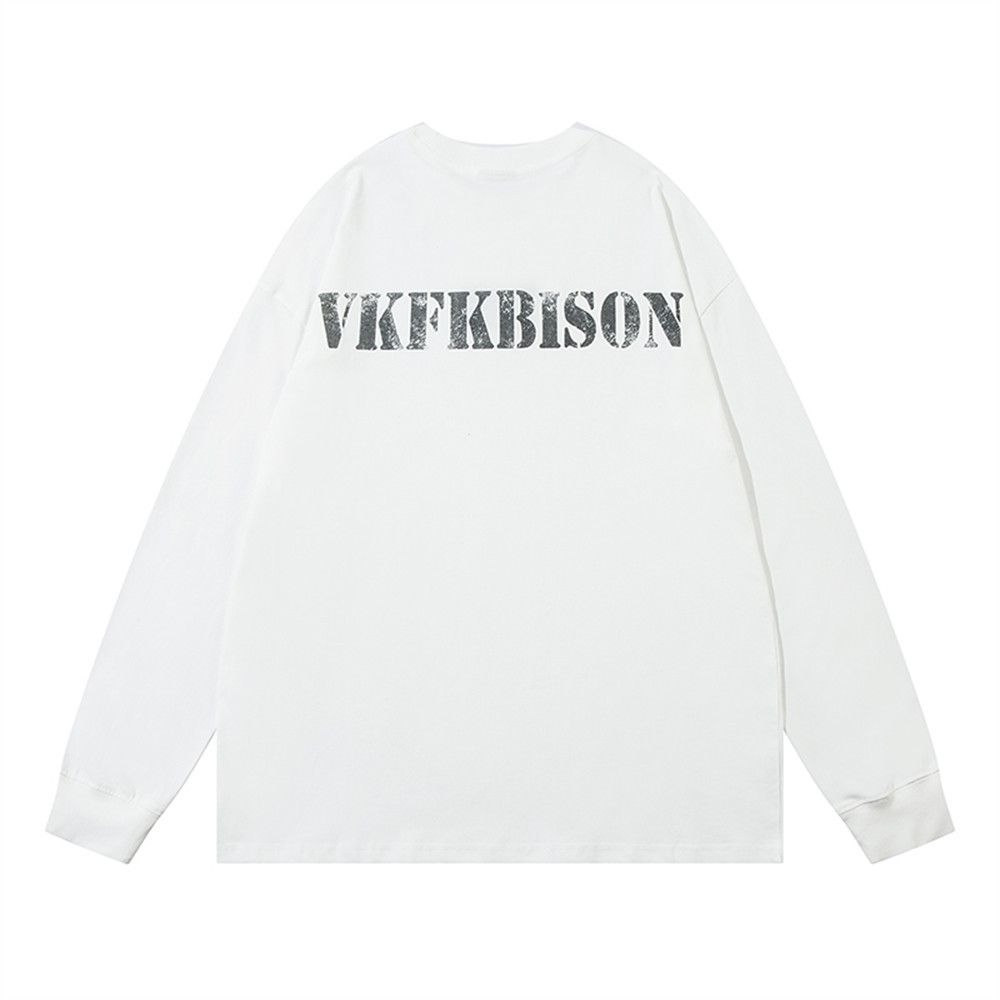 Vintage Men's metal chain letter print long-sleeved T-shirt y2k Size US M / EU 48-50 / 2 - 2 Thumbnail