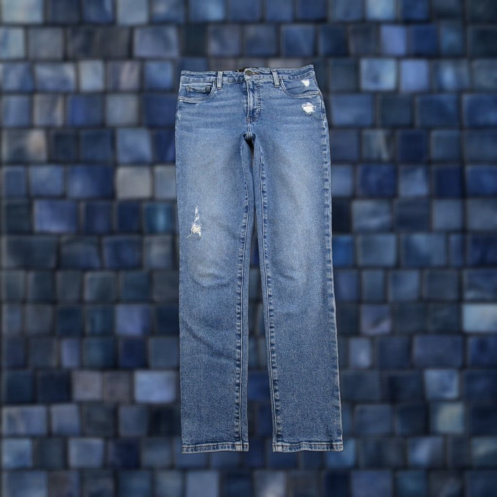 Vintage KUT from the Kloth Blue Denim Jeans Chrissie Fab Ab Cigarette Leg Size 4 Size 27" / US 4 / IT 40 - 1 Thumbnail