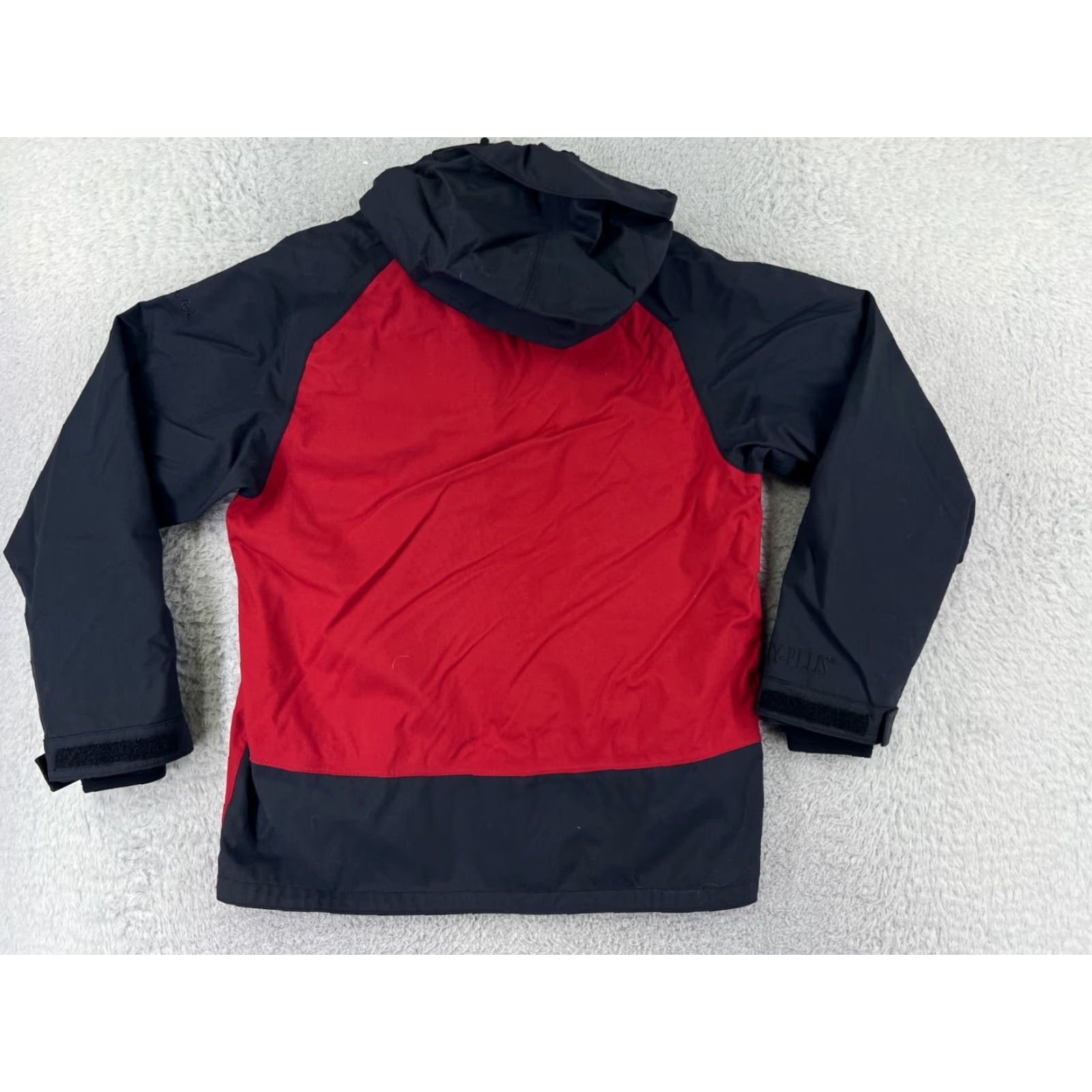 Vintage Cabelas Jacket Women Large Red Black Hooded Windbreaker 100% Nylon Retro Outdoor Size L / US 10 / IT 46 - 2 Thumbnail