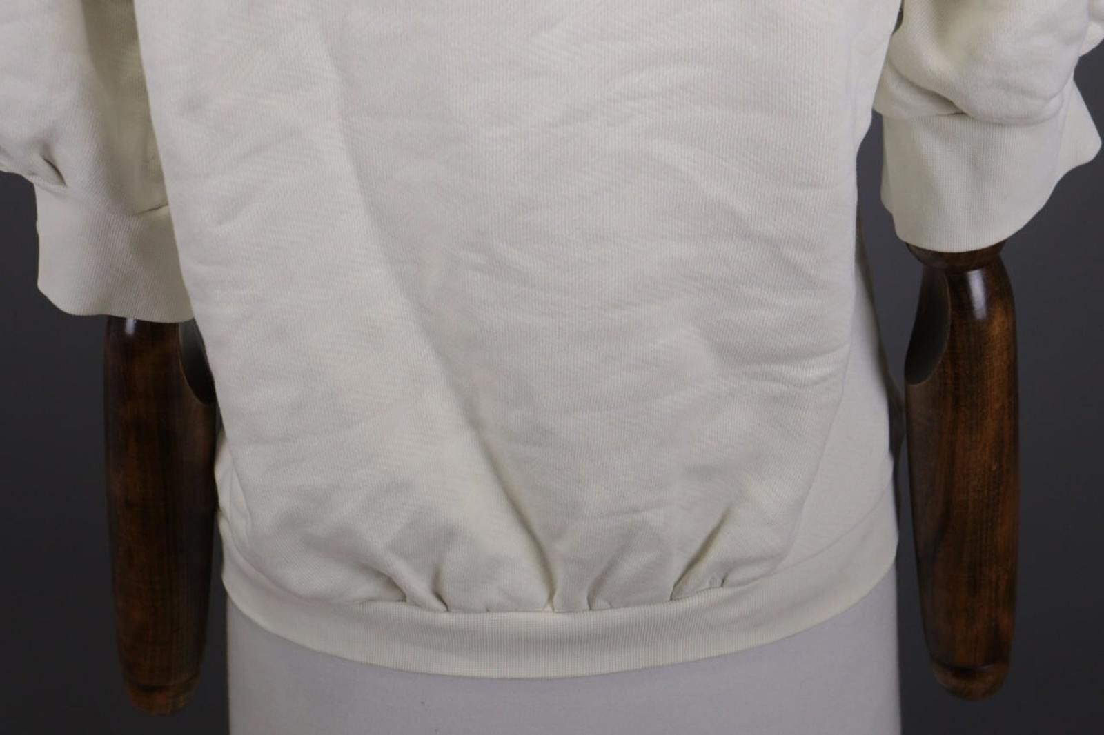 Wilkes Bashford BA&SH Leady Sweatshirt White Cropped Sweater Size 3 Size M / US 6-8 / IT 42-44 - 10 Thumbnail