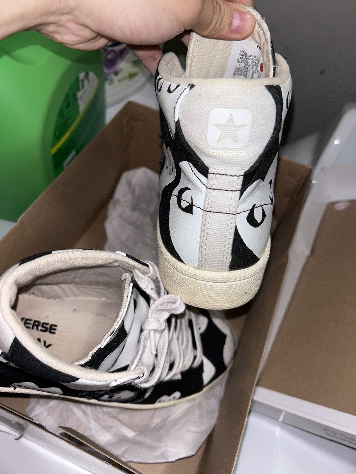 CDG by Comme des Garcons × Comme des Garcons × Comme des Garcons PLAY CDG Converse CDG Play Converse Size US 7 / EU 40 - 12 Thumbnail