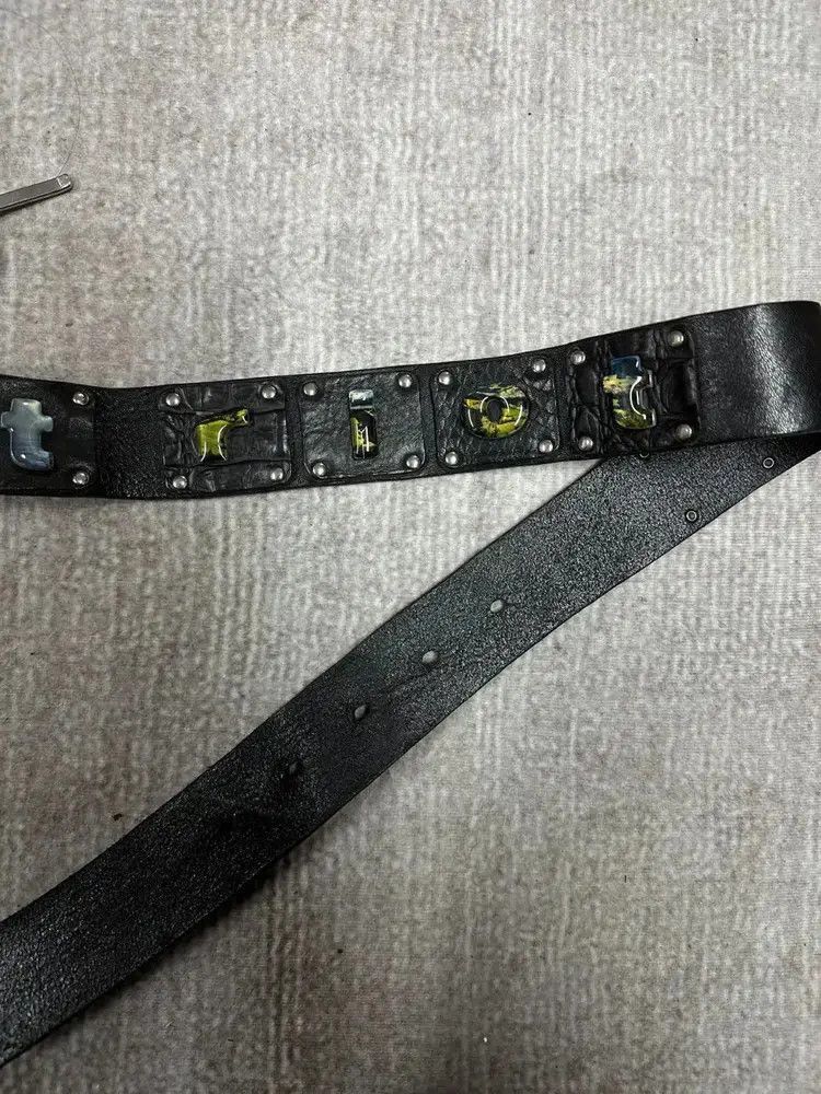 Martine Rose Martine Rose 21AW Quiet Riot Applique Belt-2505 Size ONE SIZE - 3 Thumbnail