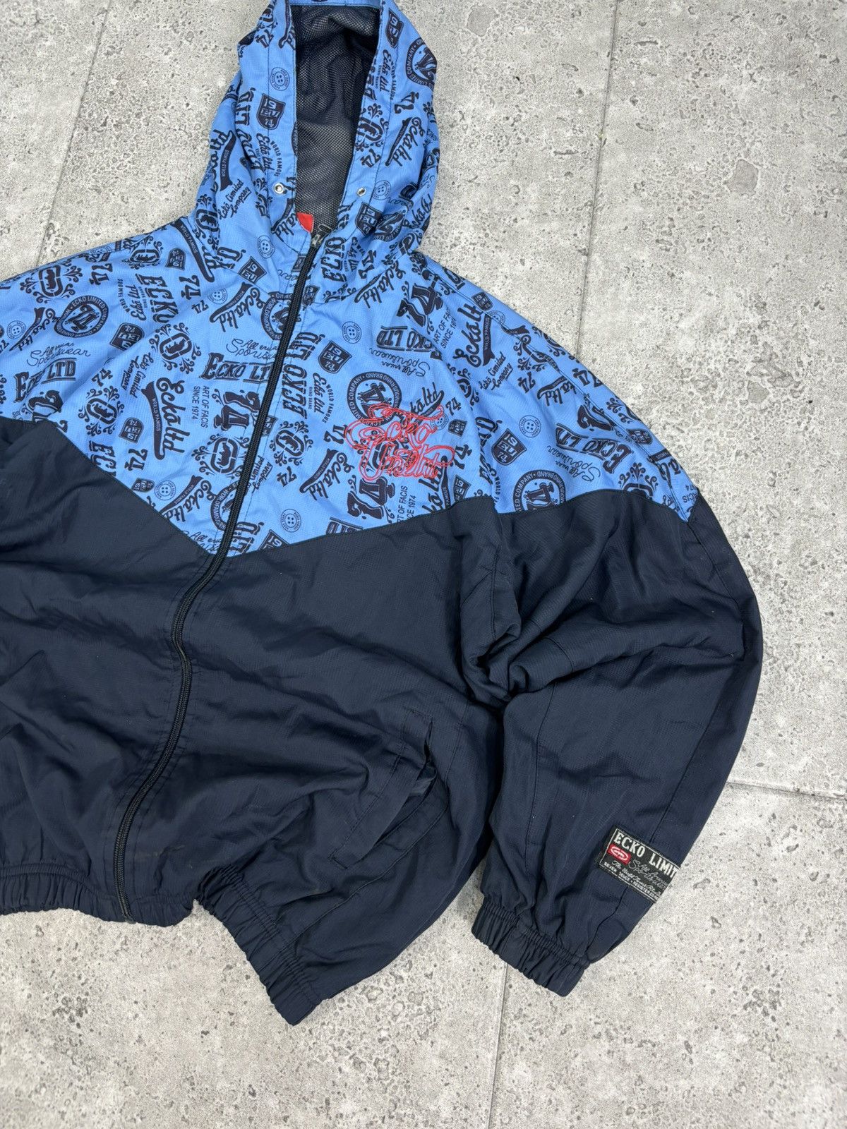 Ecko Unltd. × Rap Tees × Vintage Vintage 2000s Hip Hop Rap Oversized Boxy Ecko Jacket Y2K Size US M / EU 48-50 / 2 - 4 Thumbnail