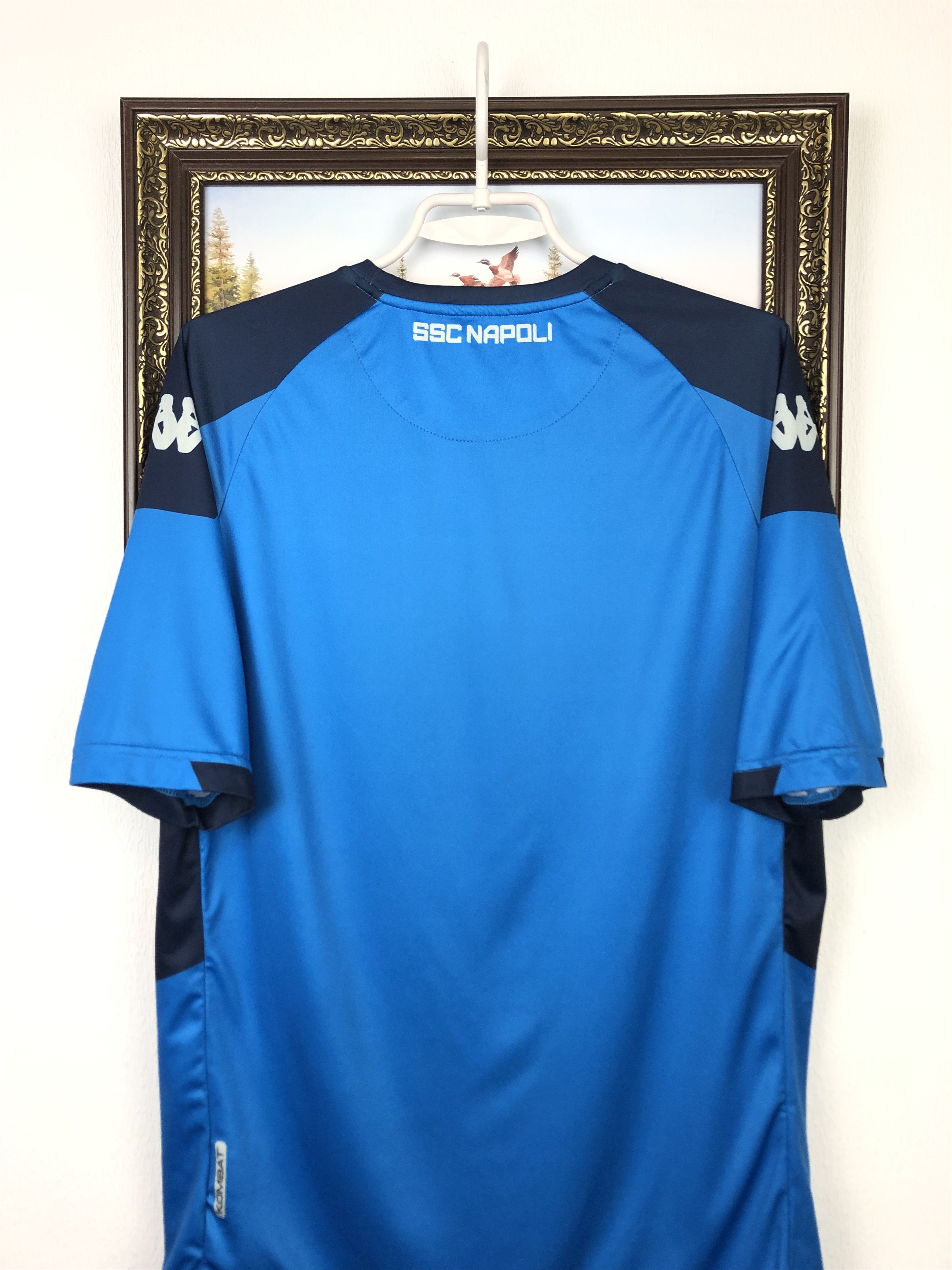 Kappa Napoli Shirt football shirt 2019 Soccer Kappa Mens Jersey Size US L / EU 52-54 / 3 - 12 Thumbnail