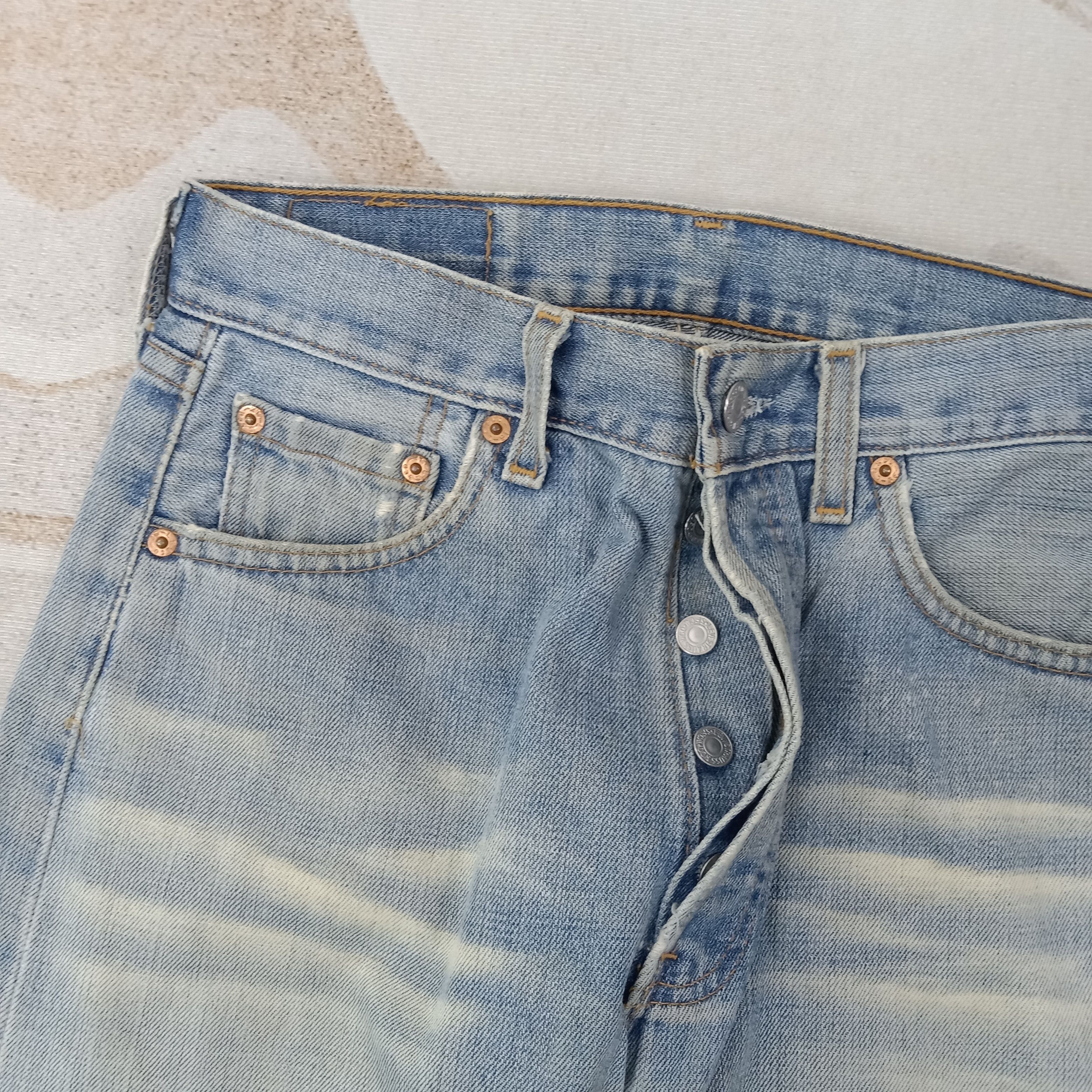 Levi's Levi's 501 American Distressed Style Denim Jeans C228N35 Size US 28 / EU 44 - 3 Thumbnail