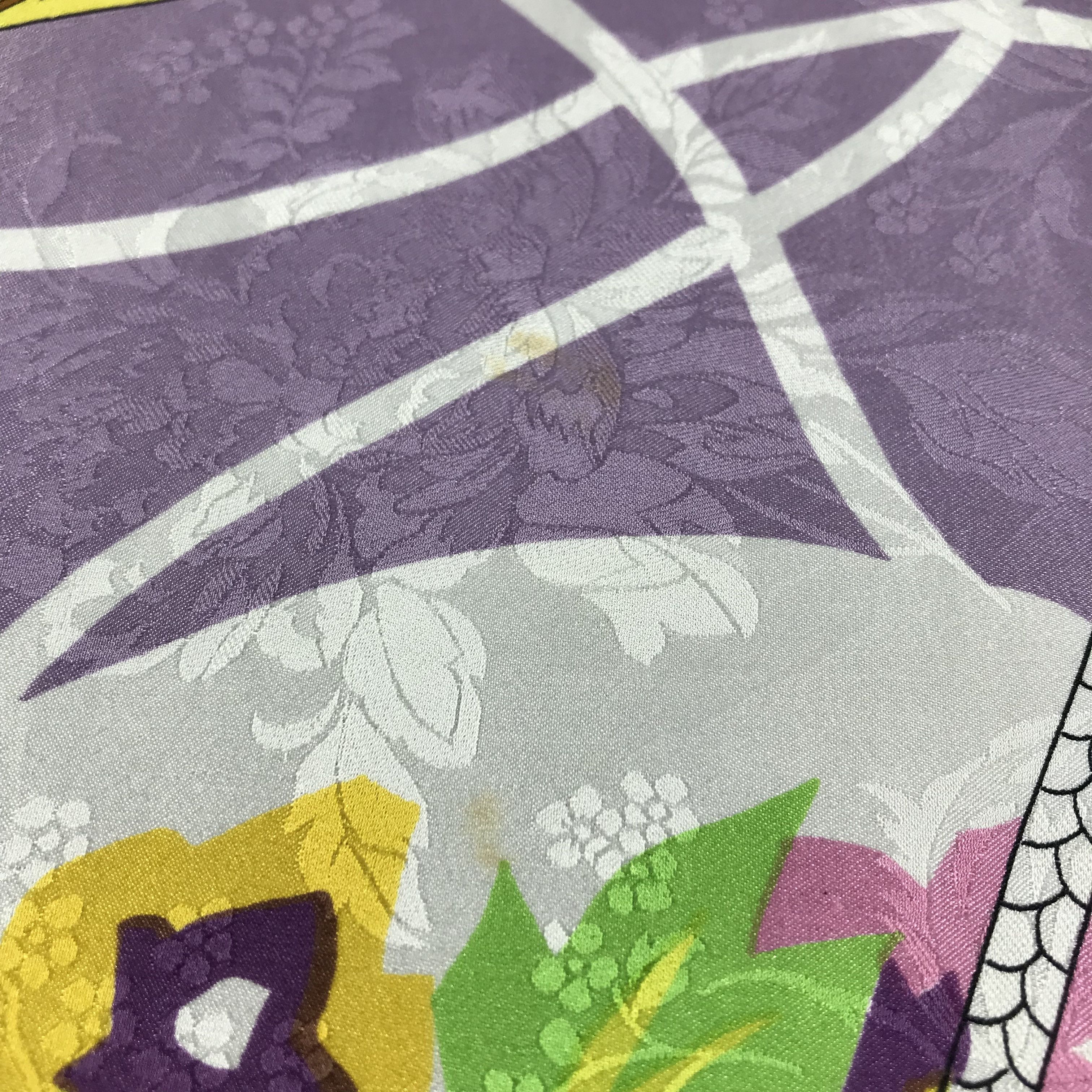 Japanese Brand Kyorin Luxury Floral Silk Scarf M125 Size ONE SIZE - 8 Thumbnail