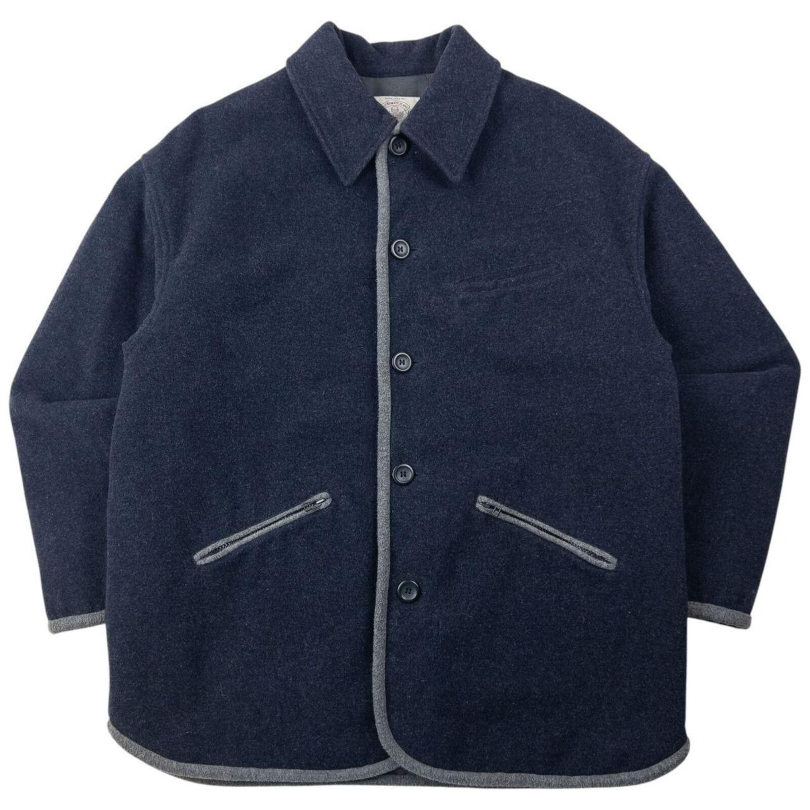Other Vintage 90s Armani Jeans Fleece Lined Wool Jacket Size XL Size US XL / EU 56 / 4 - 1 Thumbnail