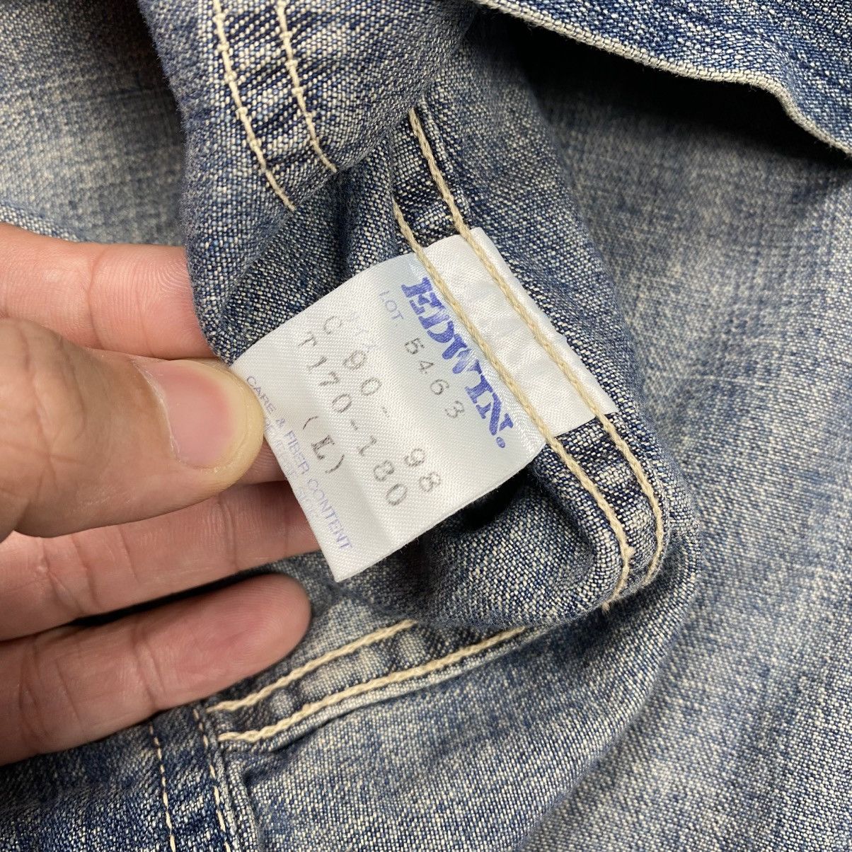Edwin × Vintage Vintage Edwin Two Pocket Denim Work Jacket Size US L / EU 52-54 / 3 - 8 Thumbnail
