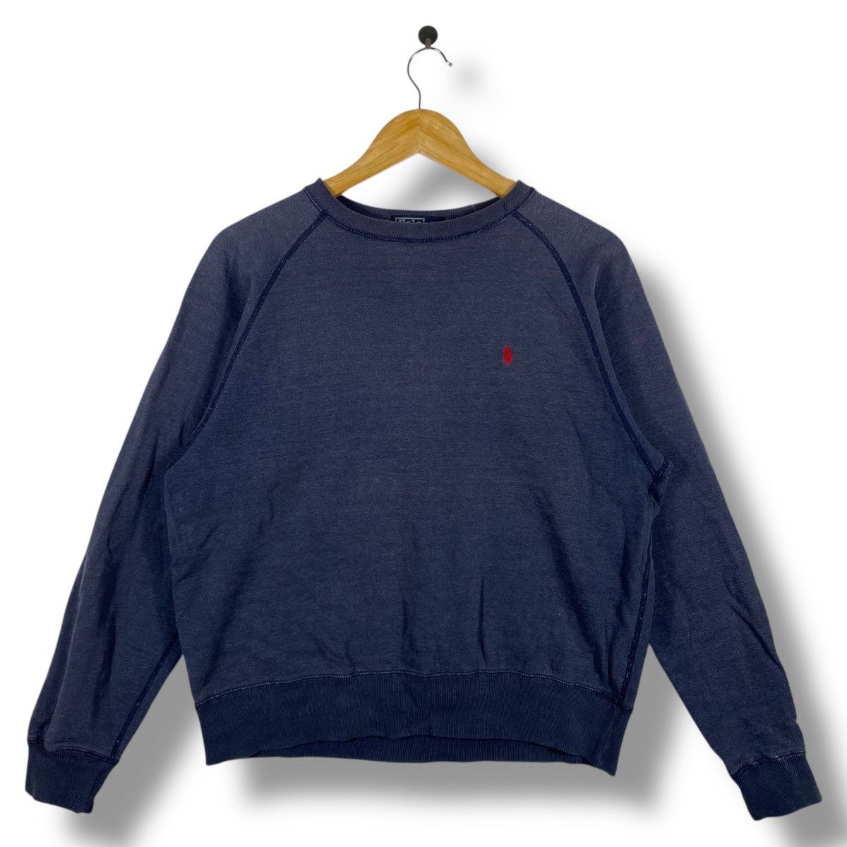 Polo Ralph Lauren Vintage 90's POLO By Ralph Lauren Small Pony FadedSweatshirt Size US M / EU 48-50 / 2 - 1 Thumbnail