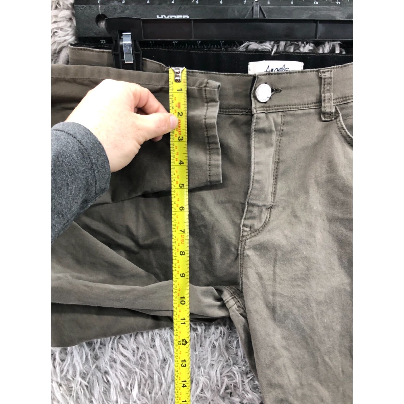 Vintage Angels Womens Pants Size 10 Mid Rise Skinny Ankle Green Size 32" / US 10 / IT 46 - 4 Thumbnail