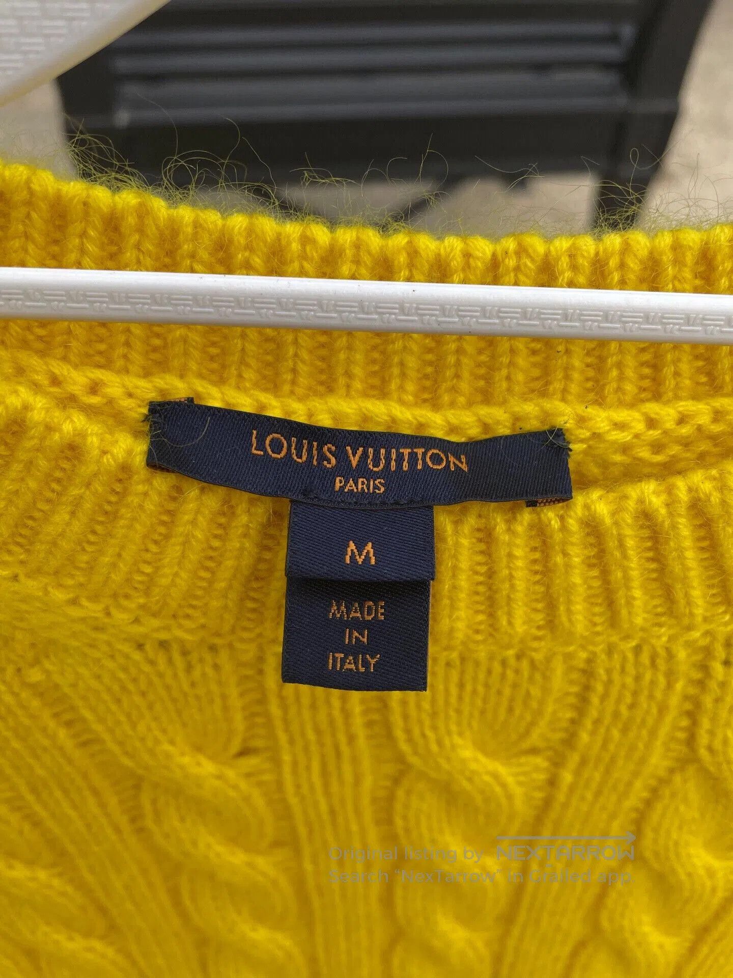 LVXWA Bright Yellow Louis Vuitton Knit Sweater. Size XS / US 0-2 / IT 36-38 - 6 Thumbnail