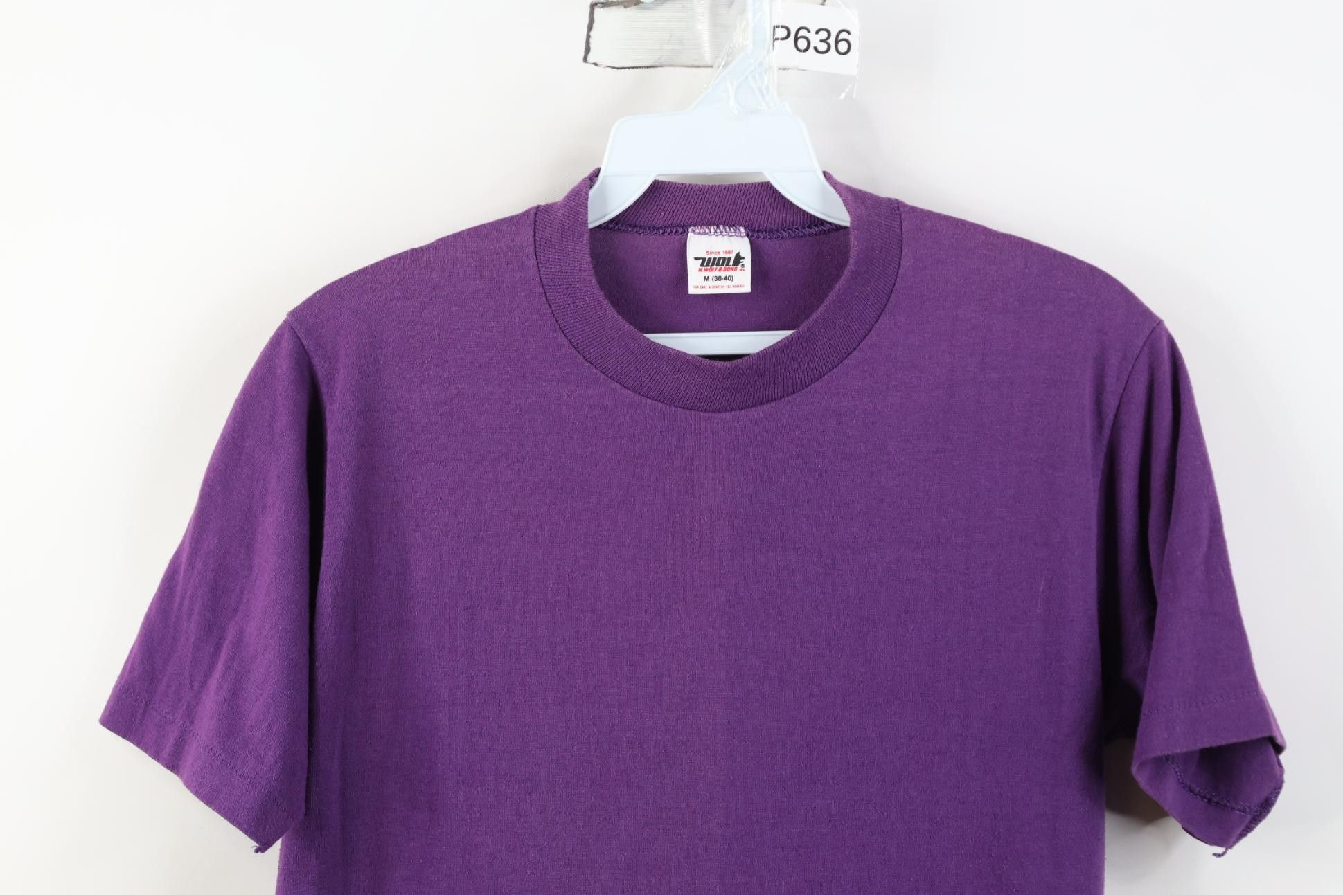 Vintage Vintage 70s 80s Streetwear Sun Faded T-Shirt Purple USA Size US M / EU 48-50 / 2 - 2 Thumbnail