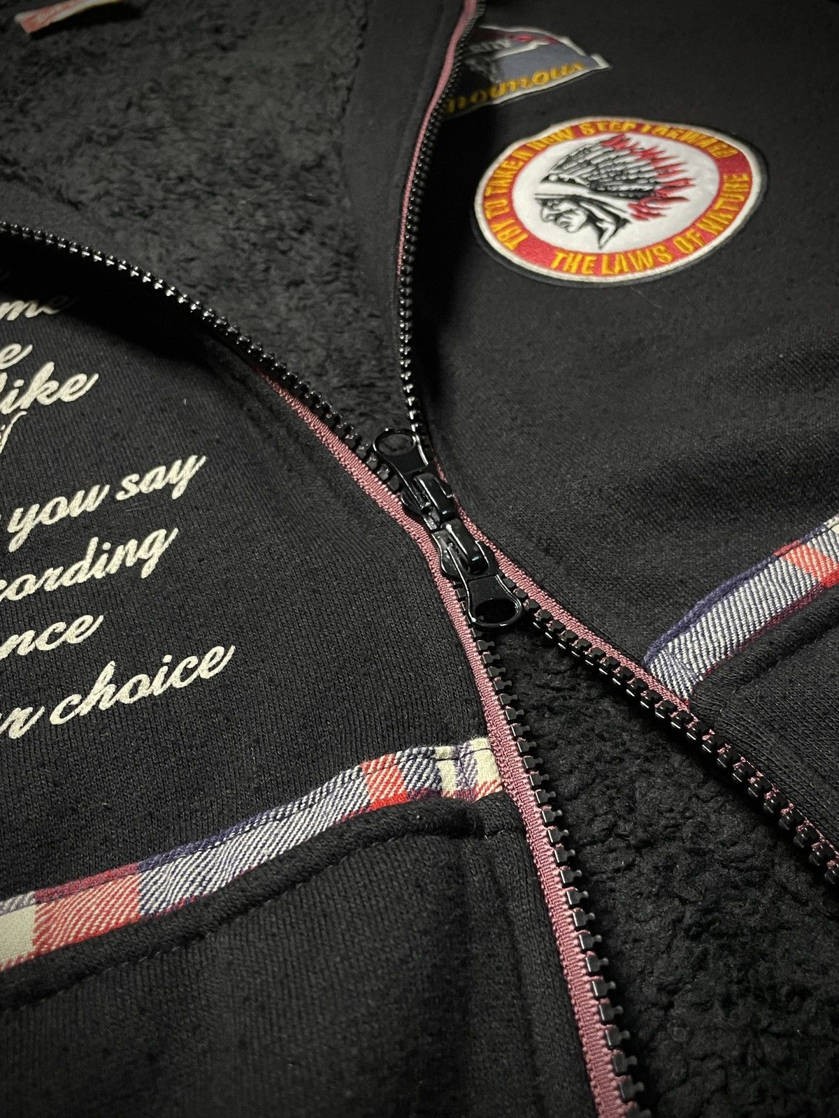 14th Addiction 2000’s Lock Heaven - Poem Fur Hoodie Size US M / EU 48-50 / 2 - 8 Thumbnail