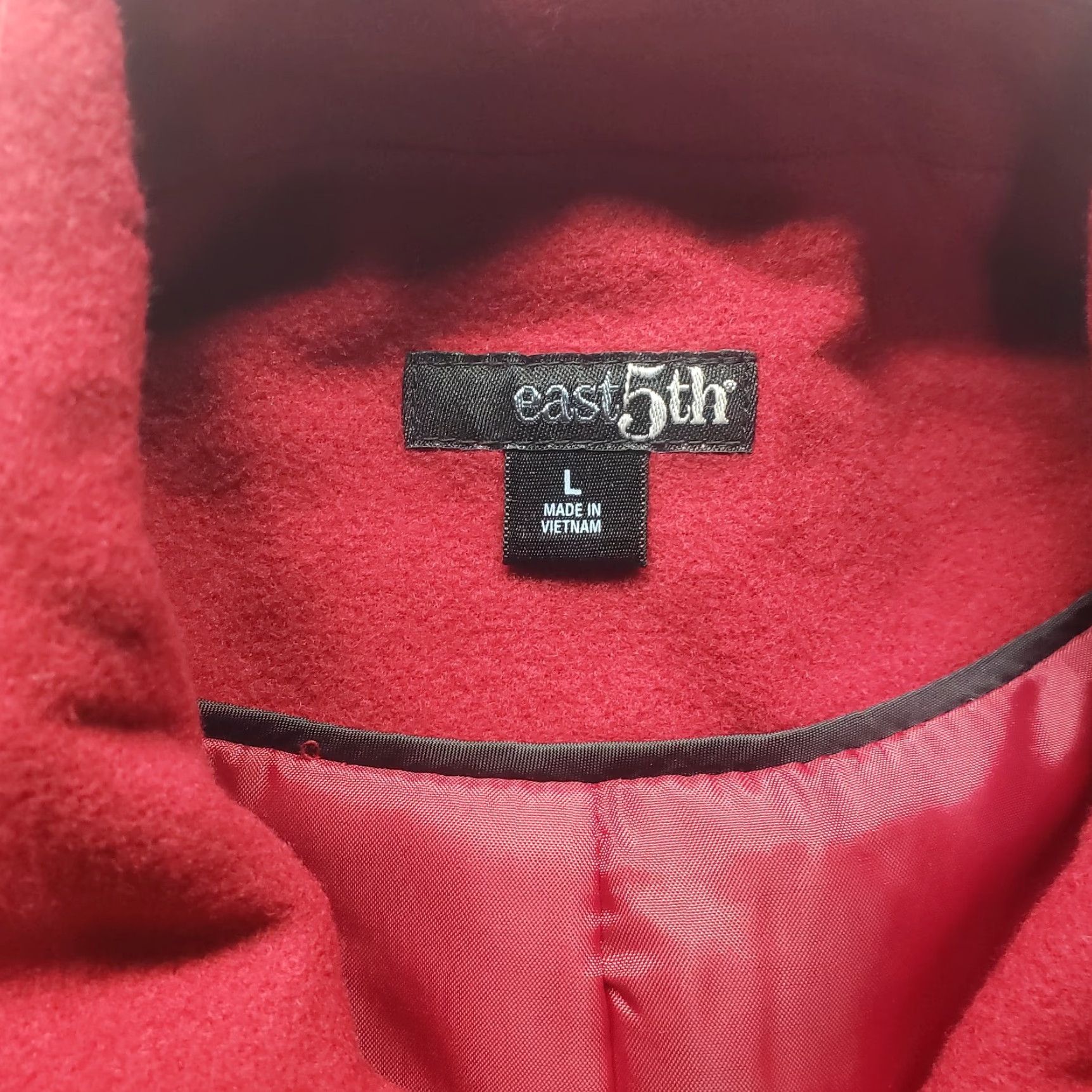Vintage VINTAGE East 5th Hour Jacket Womens L Red Short Dress Jacket Button Up Wool Long Sleeve Size L / US 10 / IT 46 - 2 Thumbnail