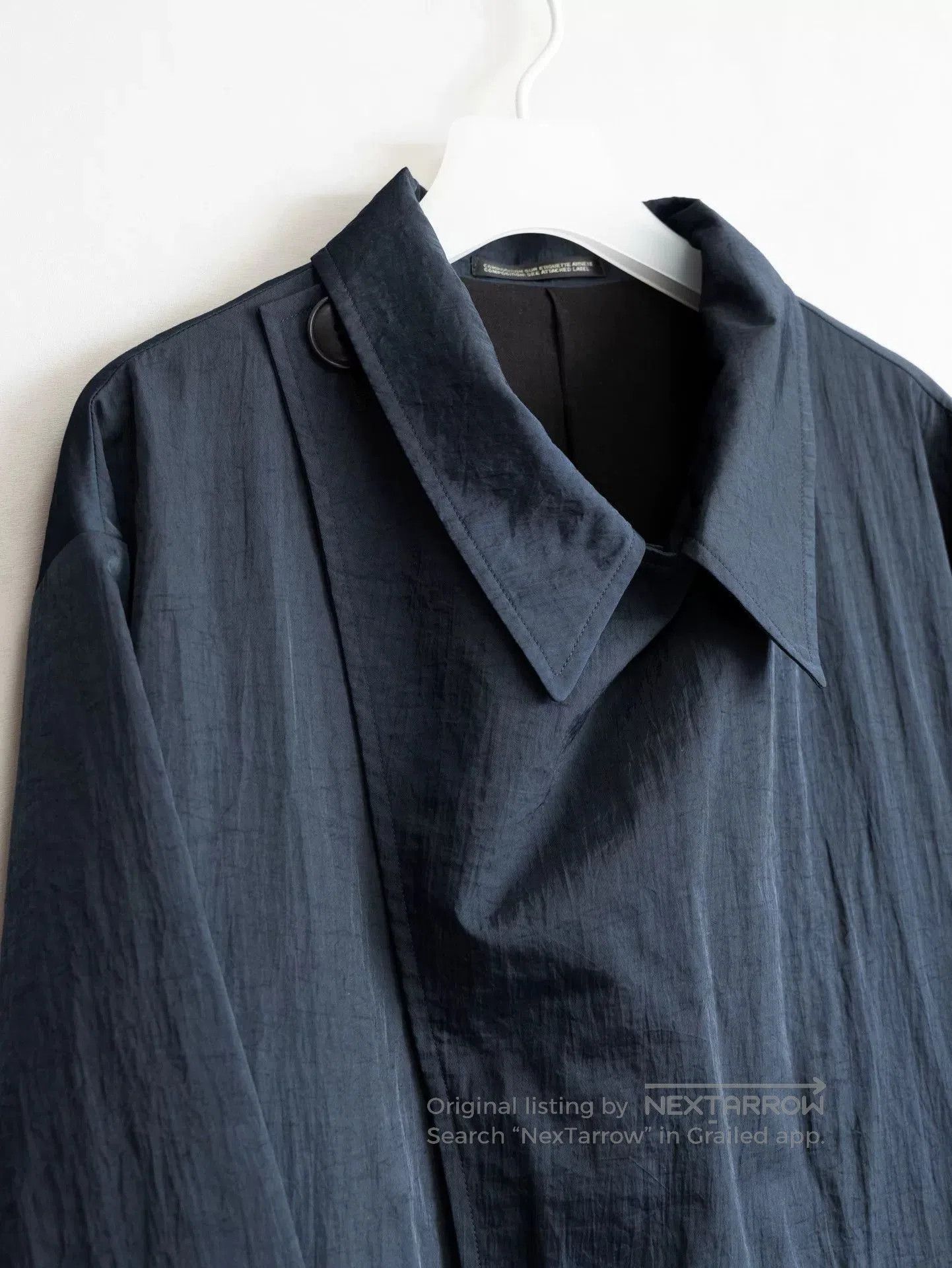 Yohji Yamamoto Yohji Yamamoto Nylon Drape Coat. Size US S / EU 44-46 / 1 - 5 Thumbnail