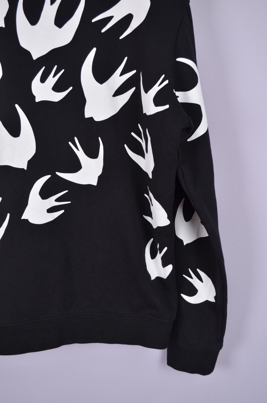 Alexander McQueen Alexander McQueen MCQ Swallow Sweatshirt Black White Size L Size US L / EU 52-54 / 3 - 12 Thumbnail