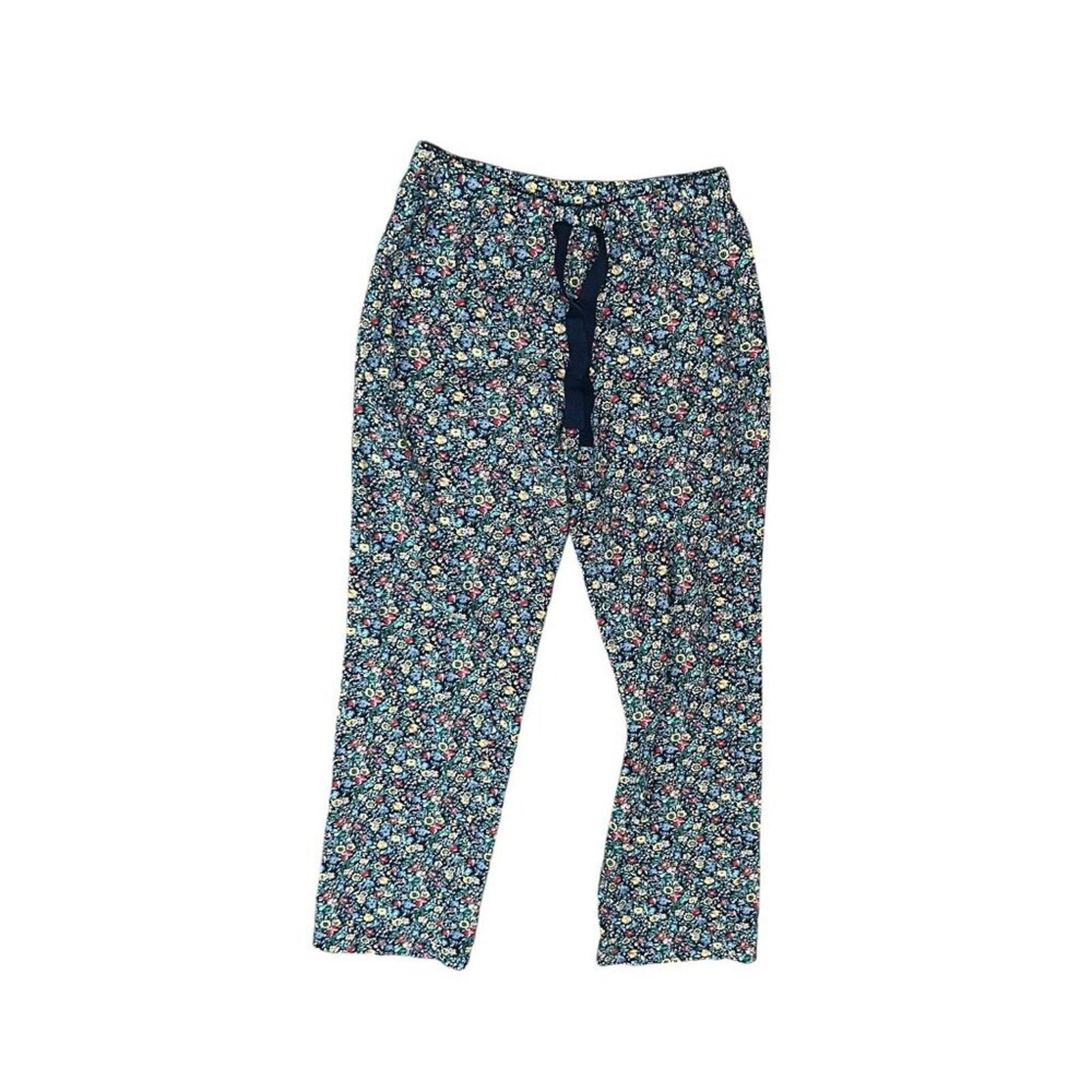 Lands' End Lands' End Knit Pajama Set Long Sleeve T-Shirt and Pants XS Size ONE SIZE - 2 Thumbnail