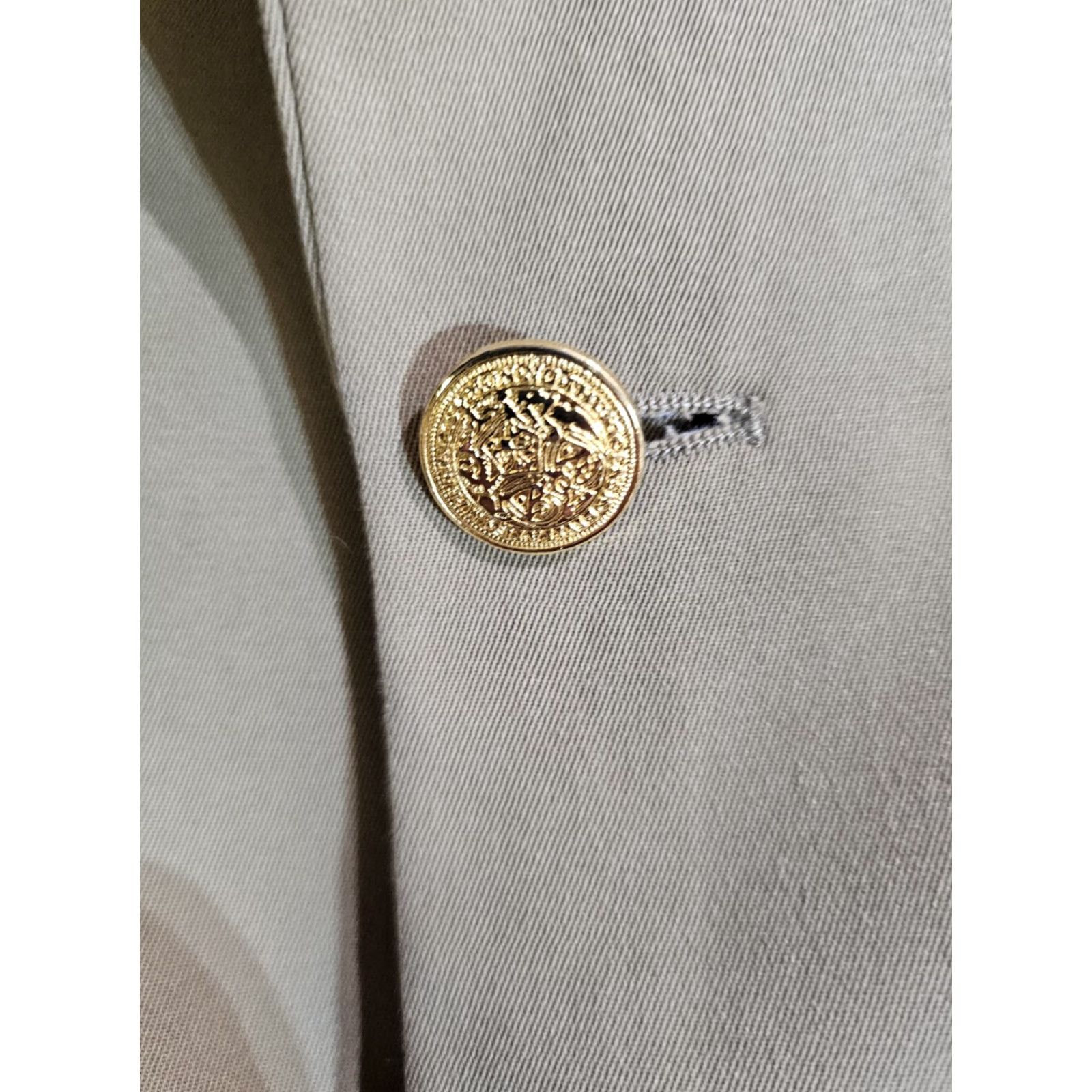 Vintage L.L. Bean Signature 2-Button Blazer Single Breasted Men's Size 44 Reg Khaki Tan Size 44R - 6 Thumbnail